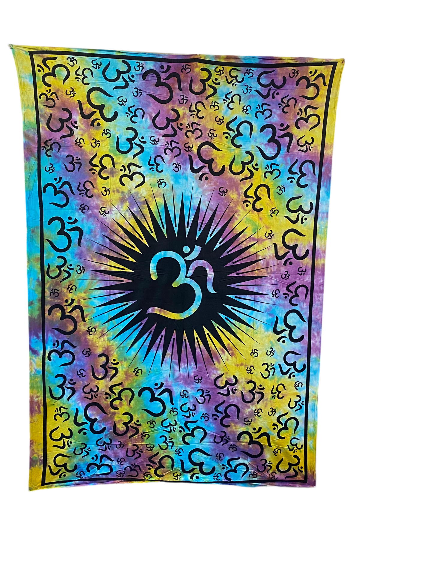 Om Tye Dye Tapestry