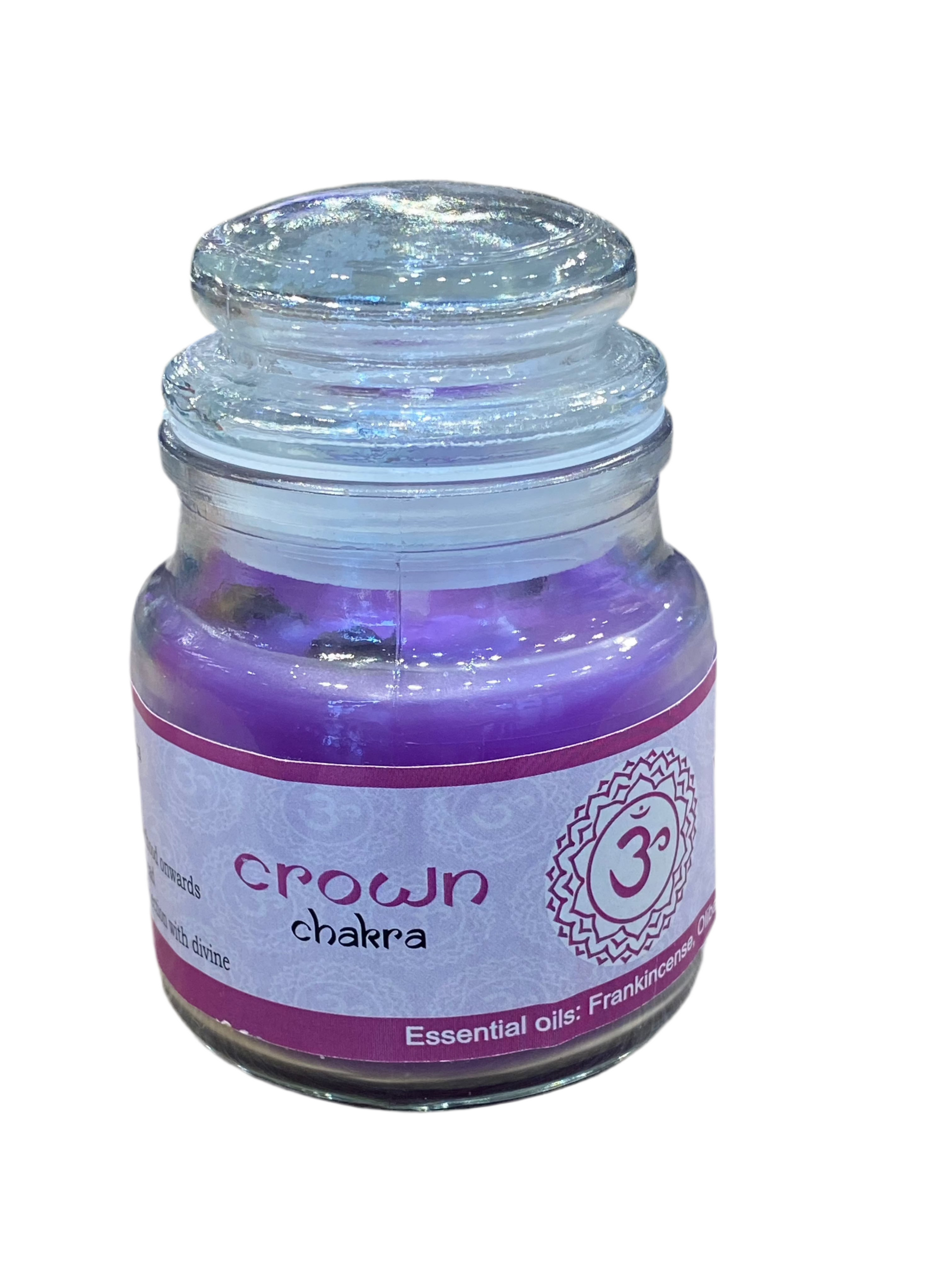 Vrinda 7 Chakra Jar Candle Purple 