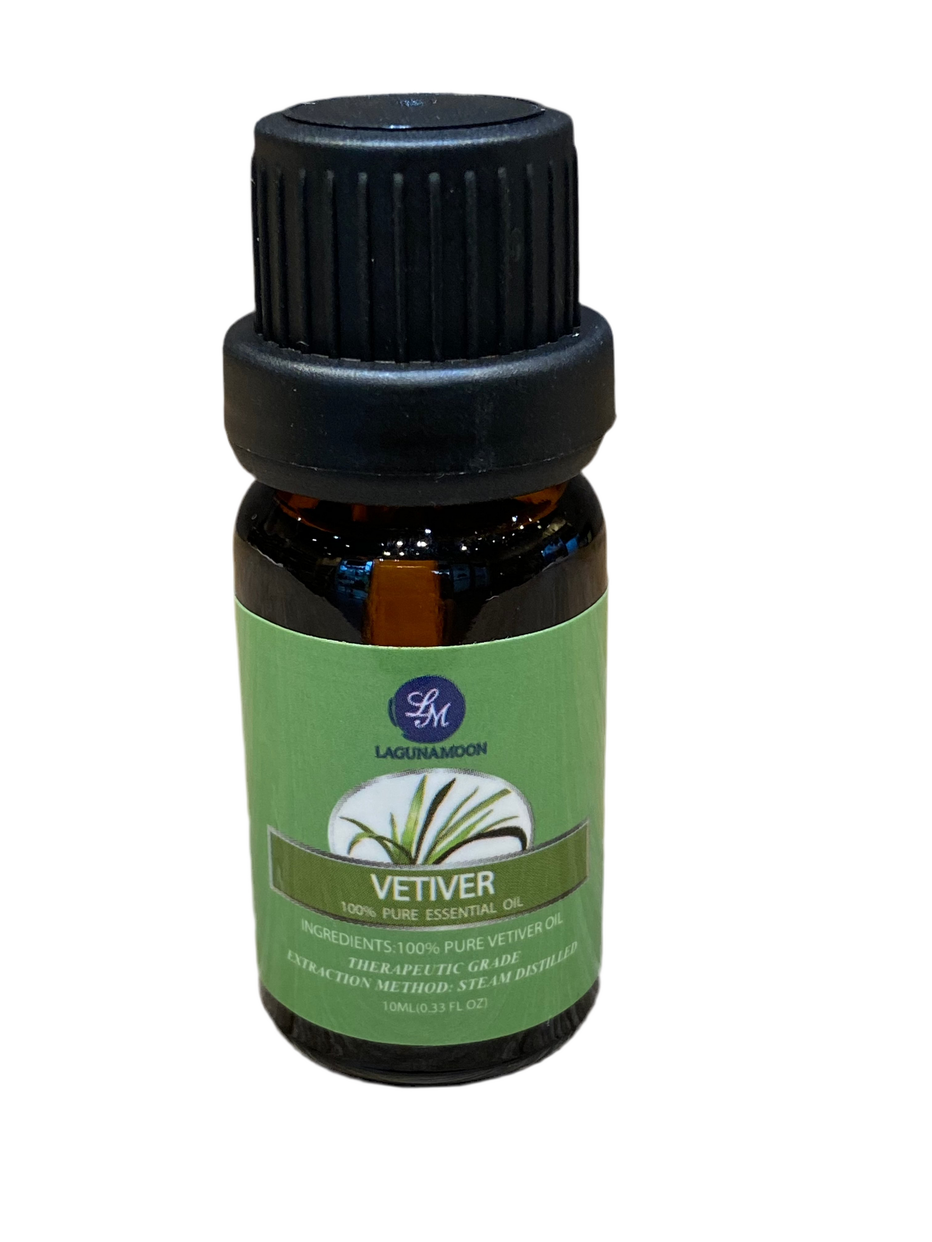 Laguna Moon Vetiver Oil 100% Pure Essential Therapeutic Oil