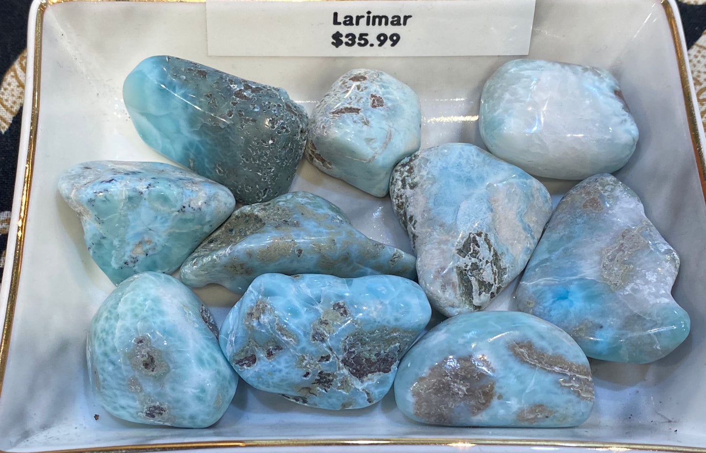 Larimar Large Tumbled Stone 1pc