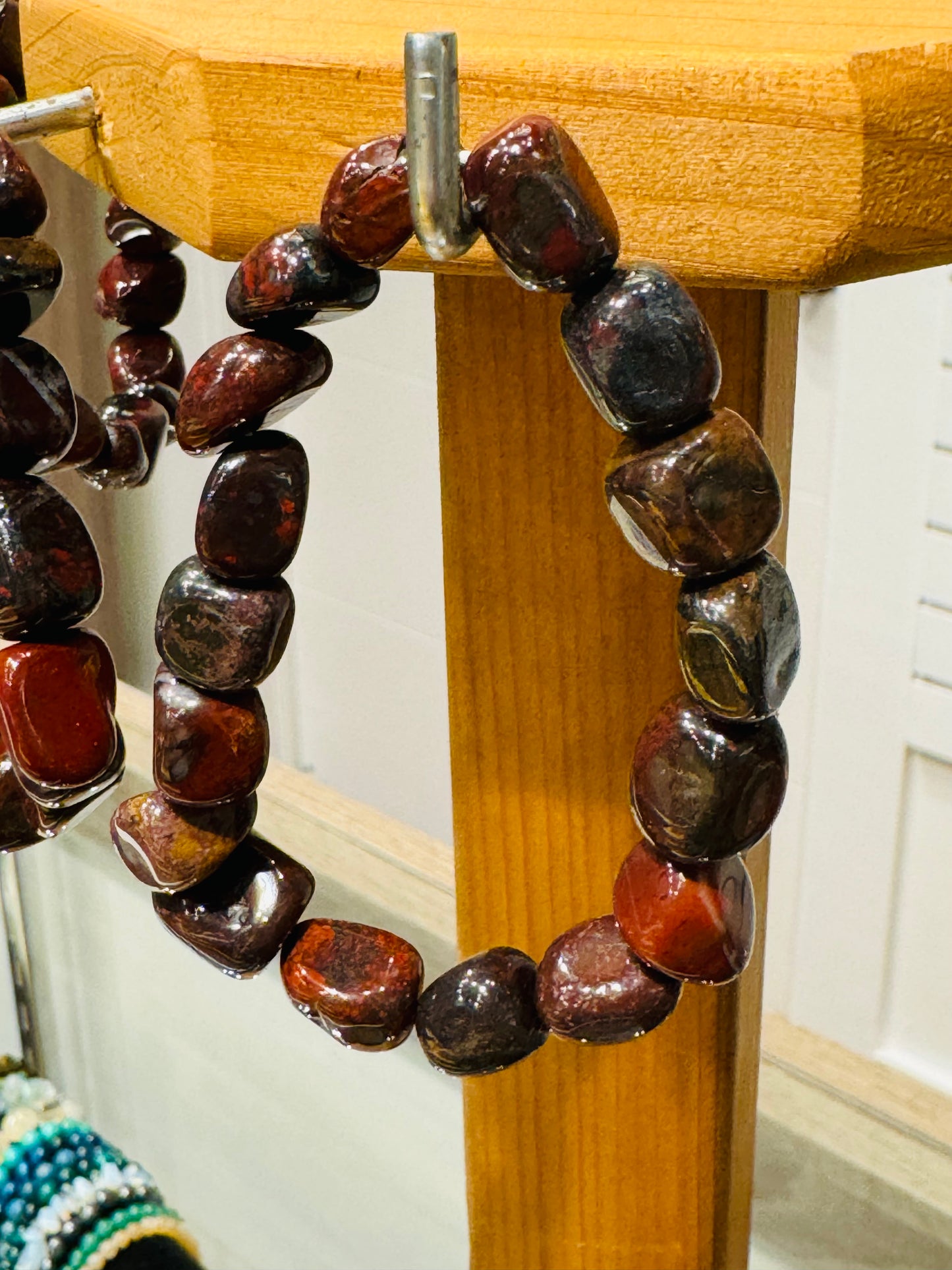 Brecciated Jasper  Tumbled Nugget Bracelet