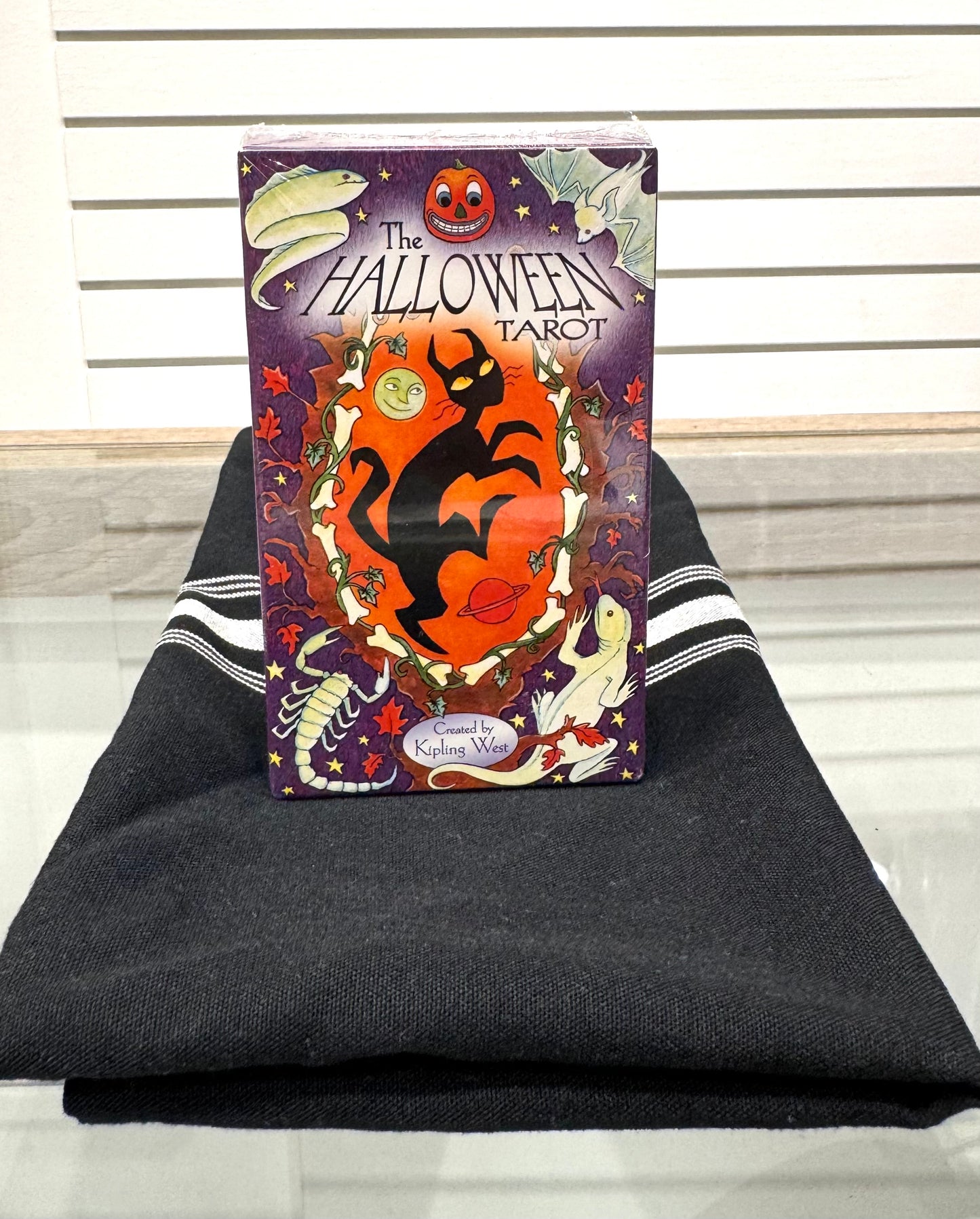 The Halloween Tarot Deck with Altar Cloth Bundle