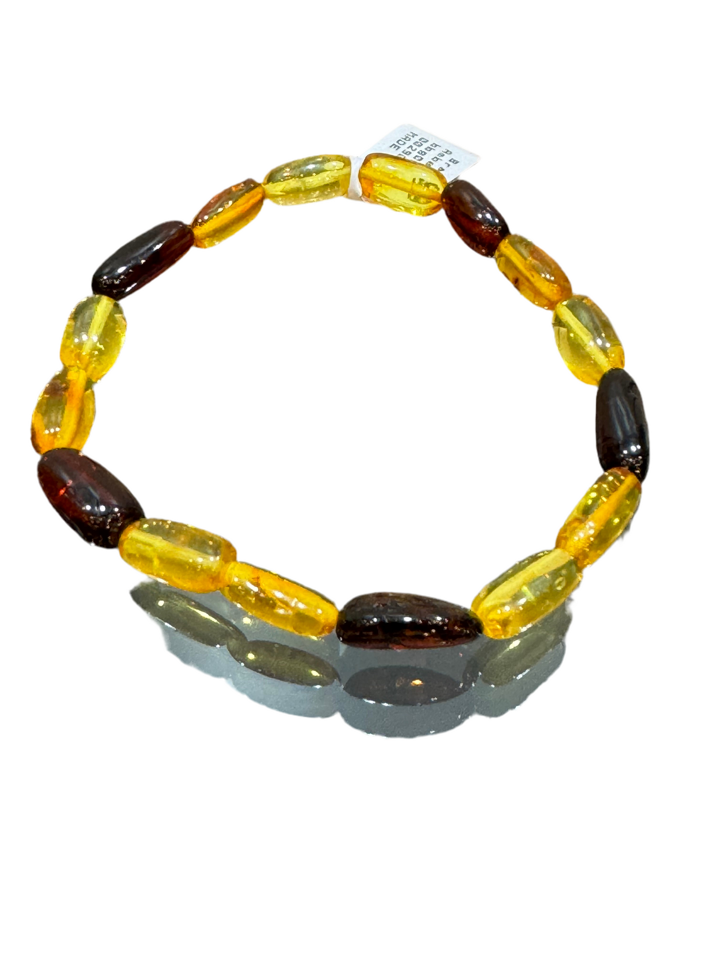 Multi Color Amber Tumbled Bracelet Grade A