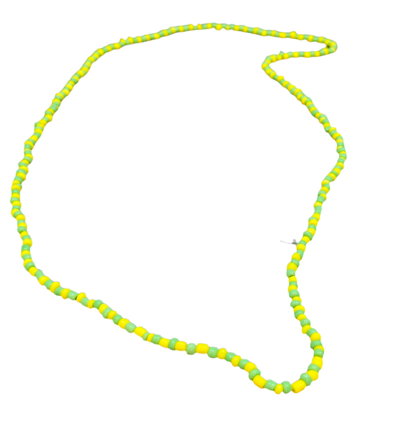 Orisha Orúla Beaded Green and Yellow Necklace