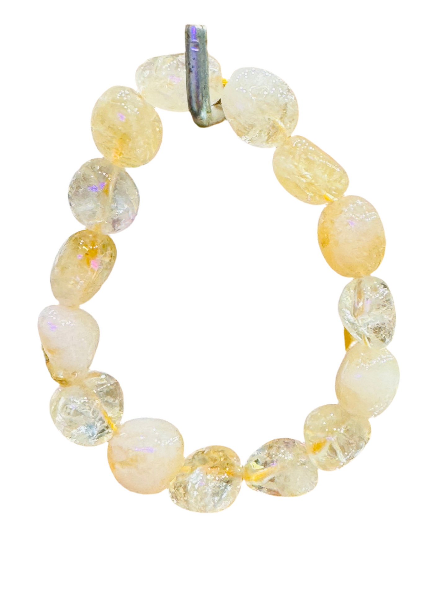 Citrine Tumbled String Bracelet 8mm