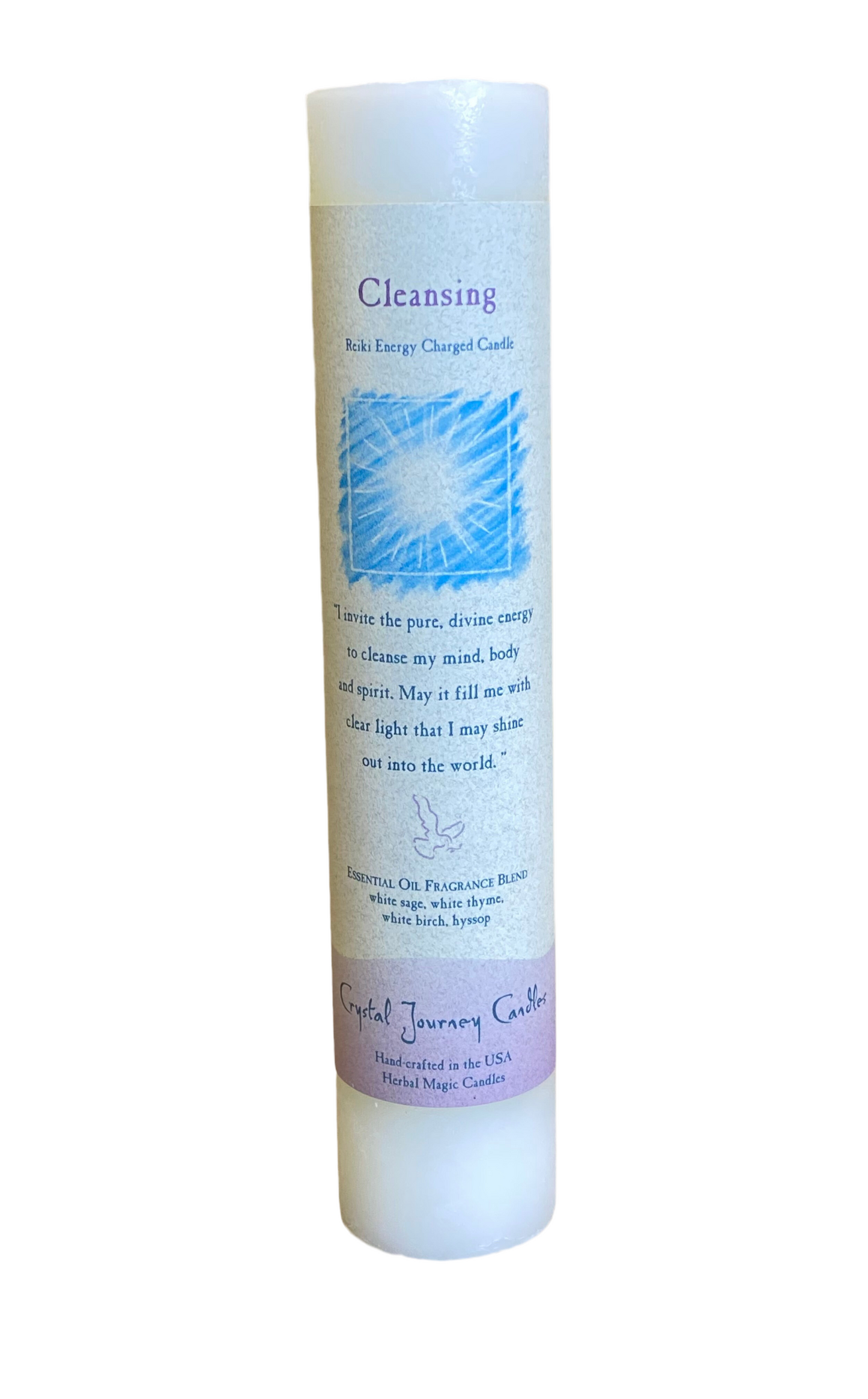 Crystal Journey Reiki Pillar Candle Cleansing