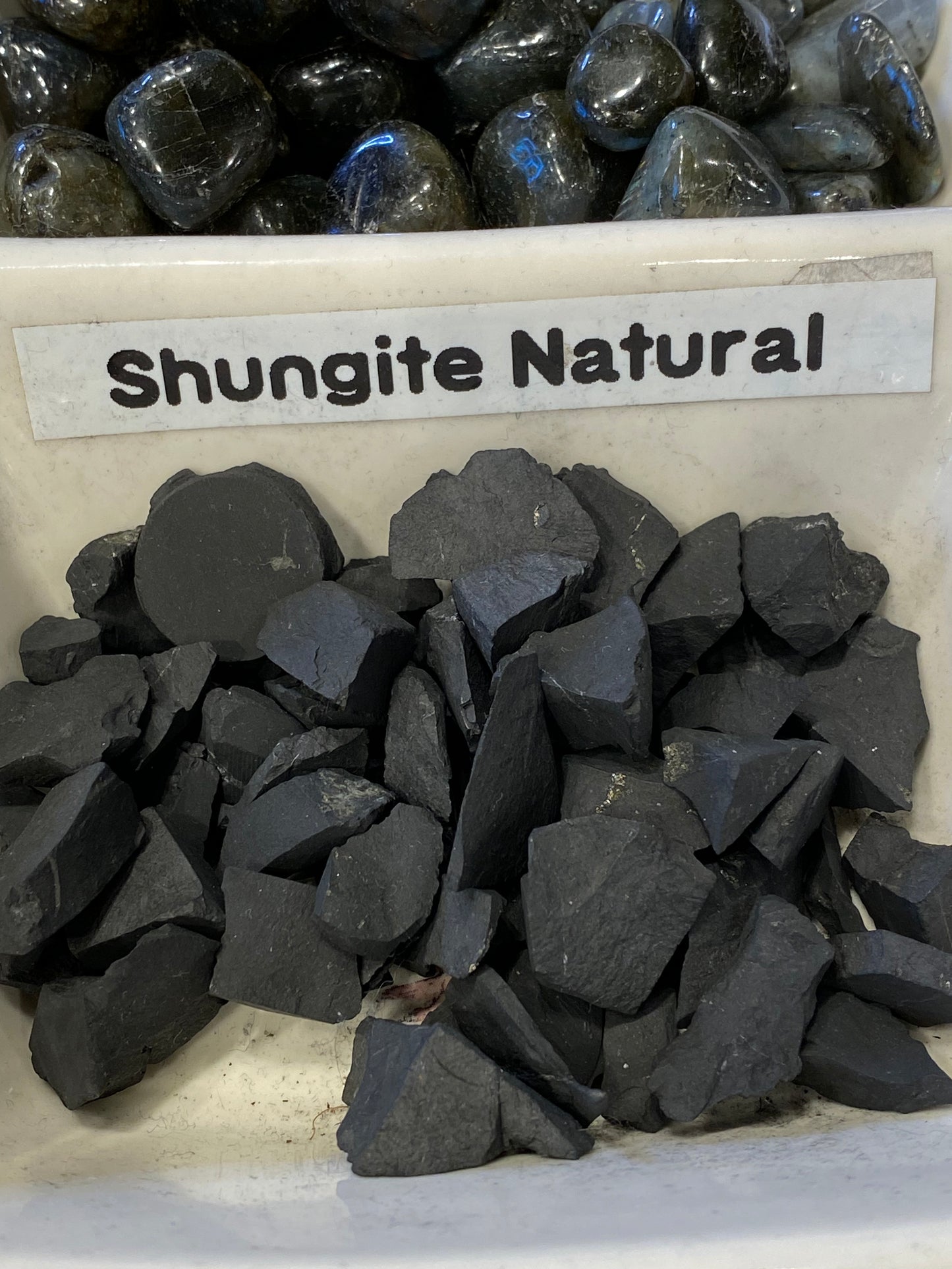 Raw Rough Shungite Natural Chip Tumbled Stone 1pc