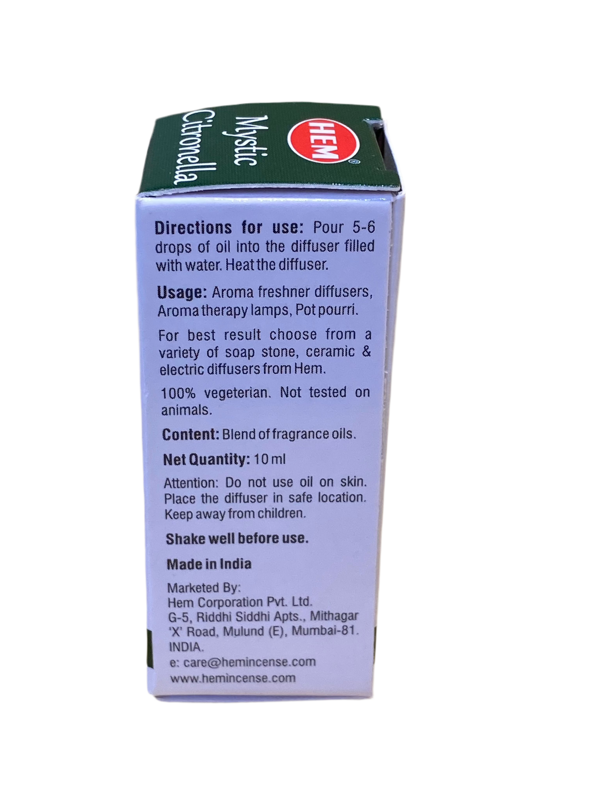 Hem Aroma Oil Mystic Citronella