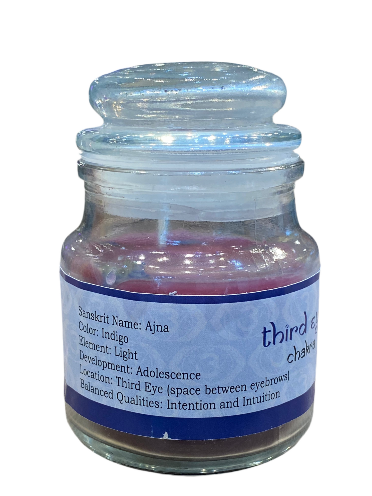 Vrinda 7 Chakra Jar Indigo Candle 