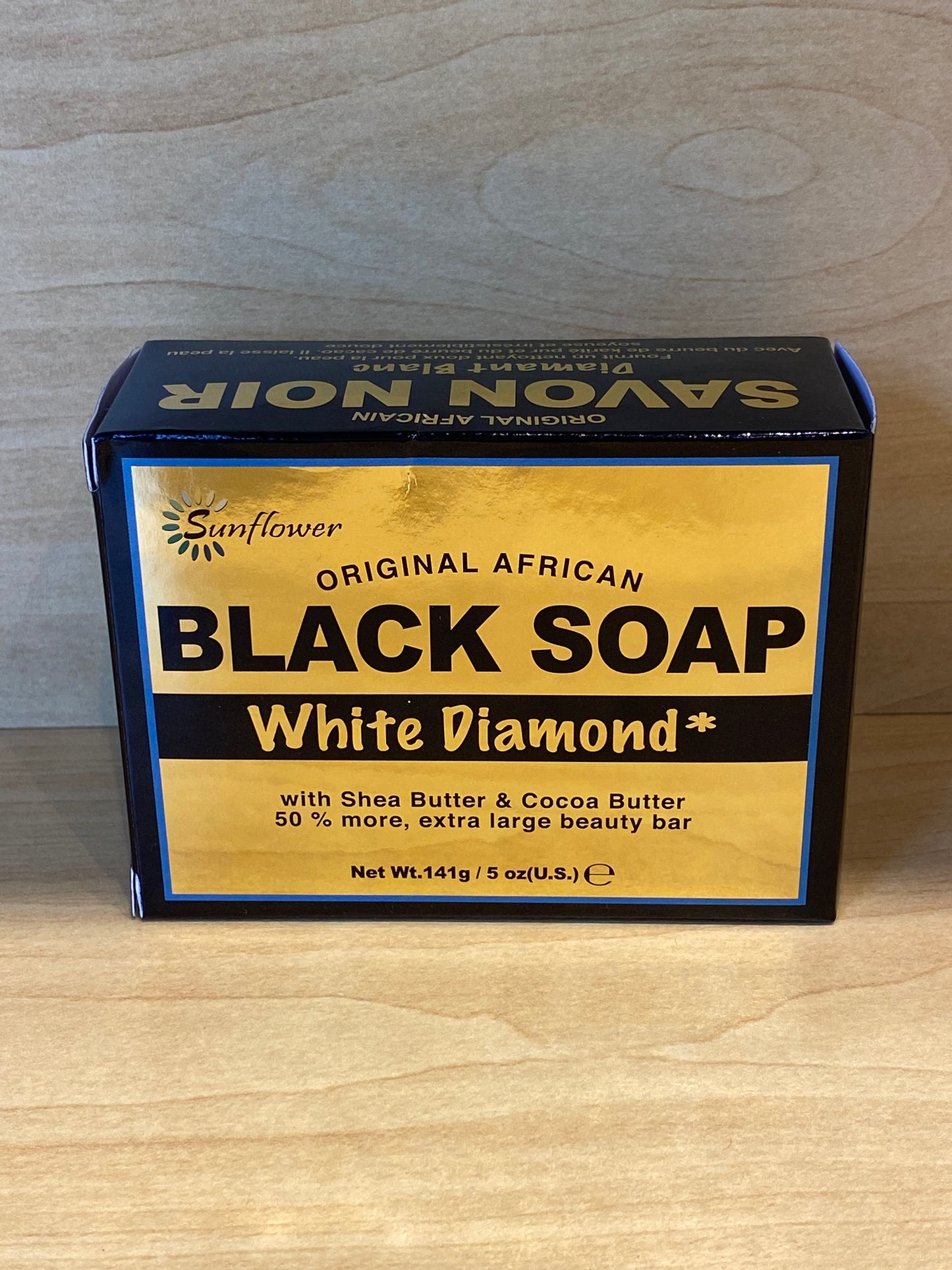 Sunflower Original African Black Soap White Diamond