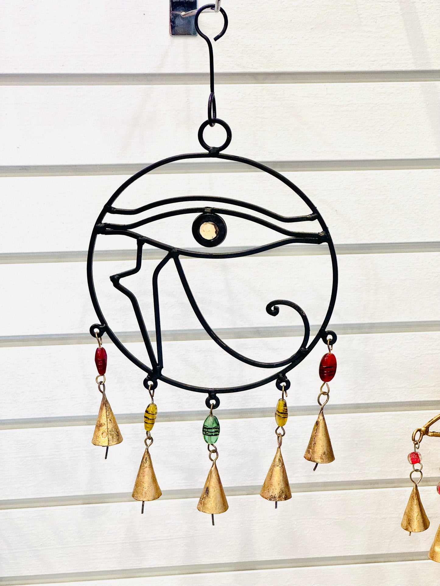 Handmade Eye Of Horus Cast Iron Wind Chime