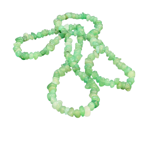 Aventurine Chip Necklace for Prosperity, Luck, and Heart Healing