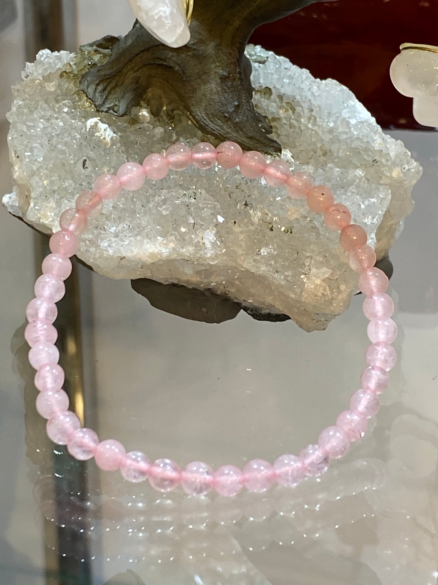 Rose Quartz Bracelet 4mm