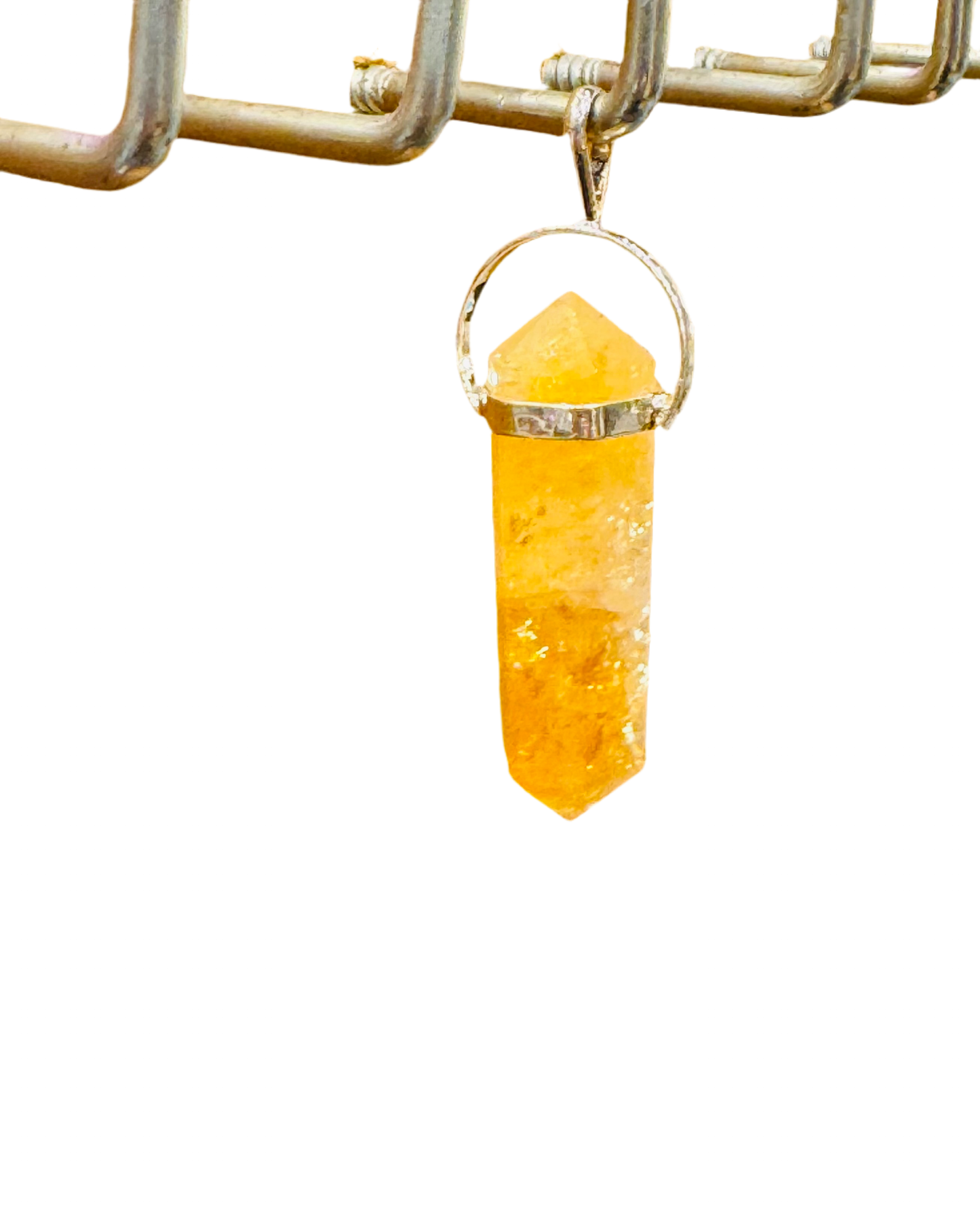 Citrine Double Terminated Power Pendant