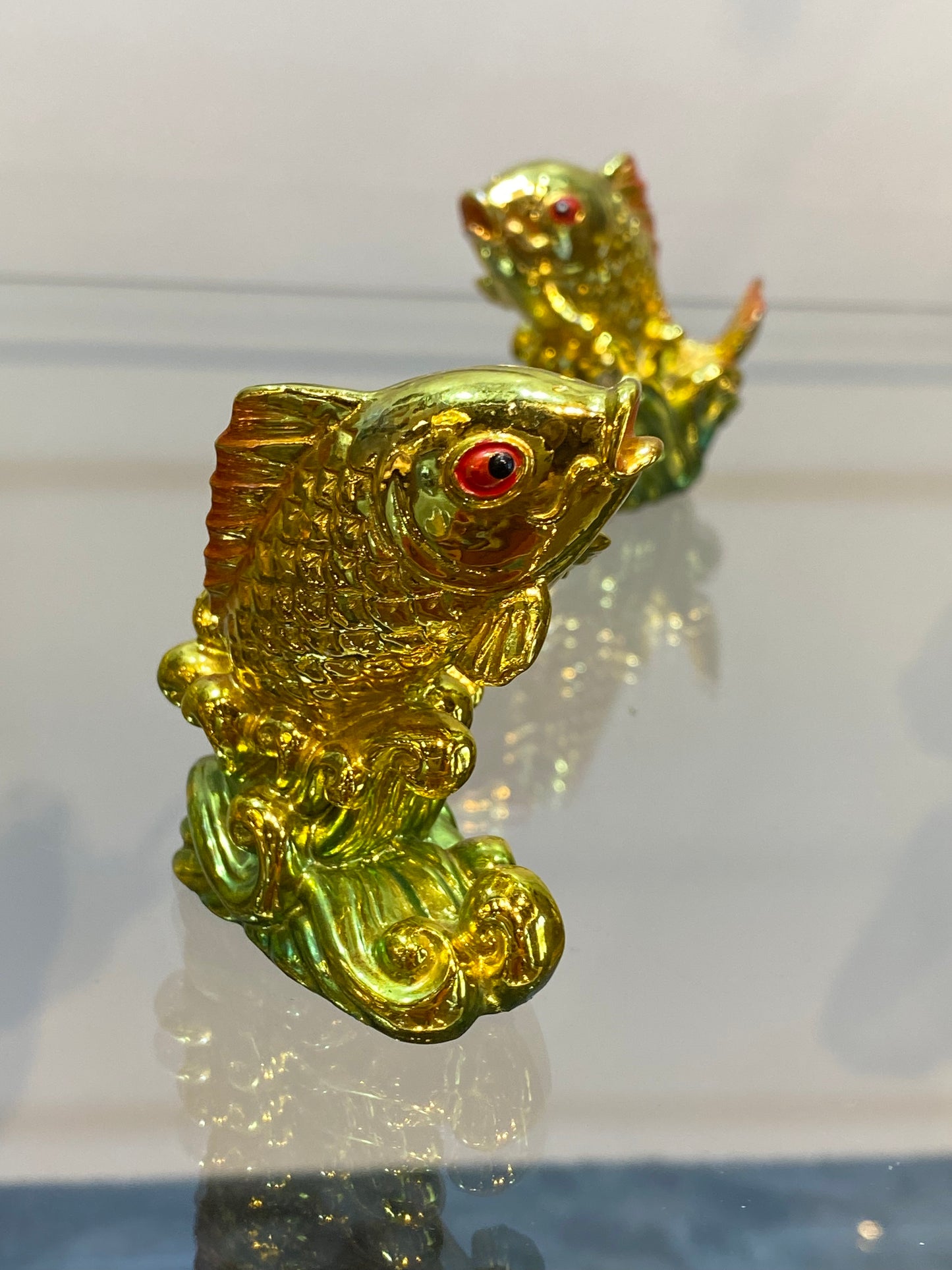 Feng Shui Golden Color Good Luck Fish 1pc