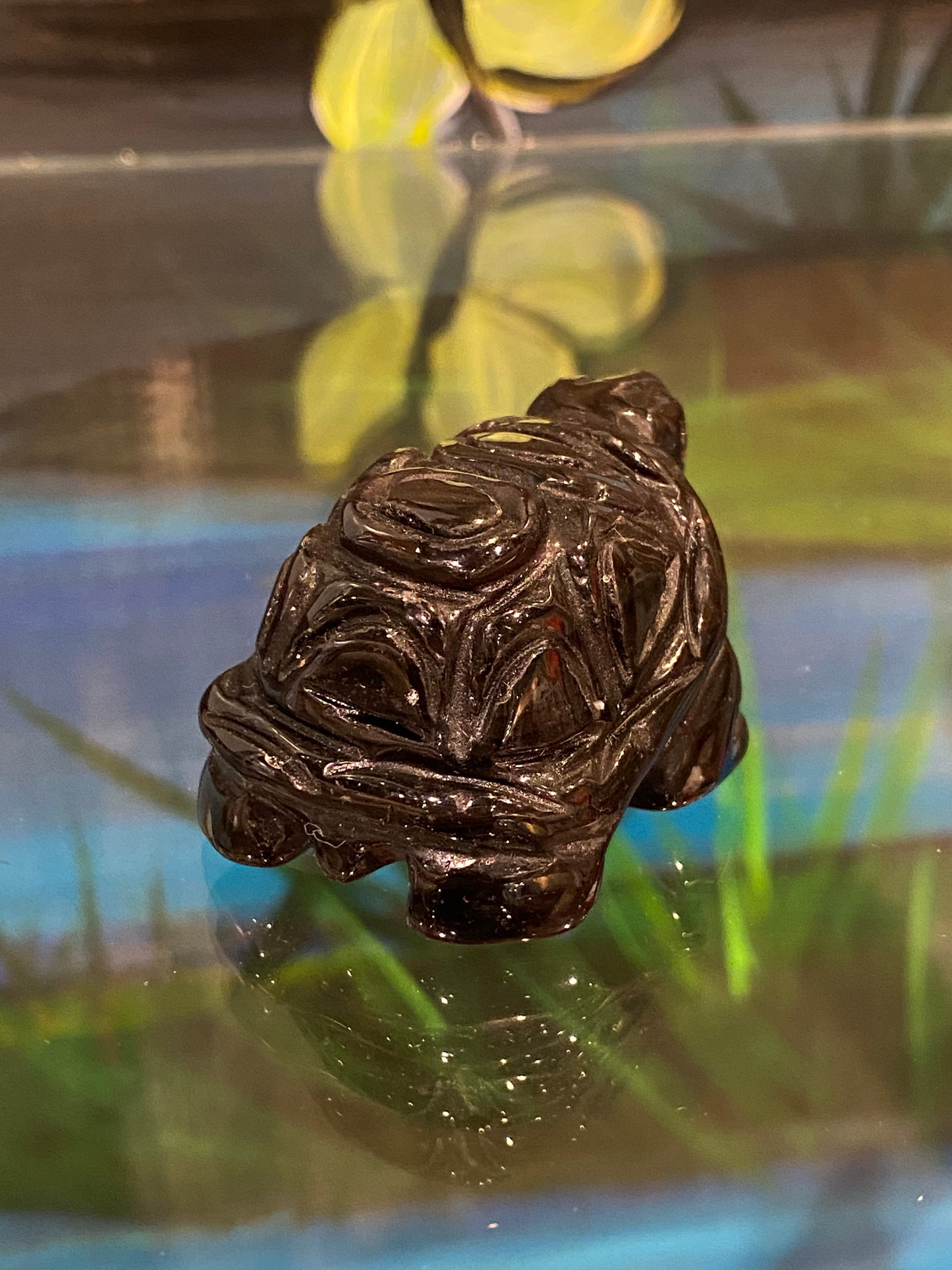 Shungite Polished Spirit Animal Turtle