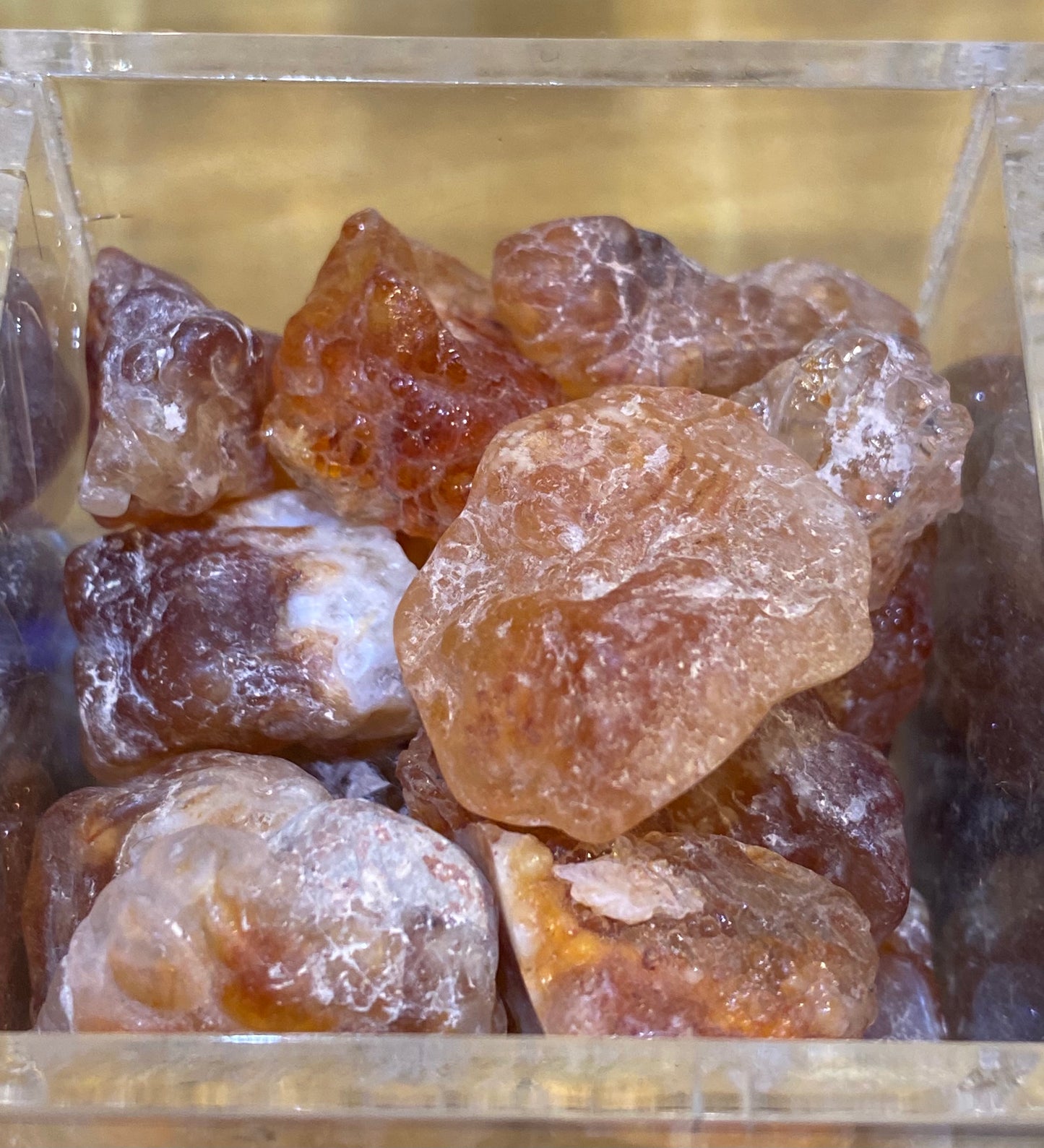 Orange Red Calcite Raw Rough Nugget Stone 1pc