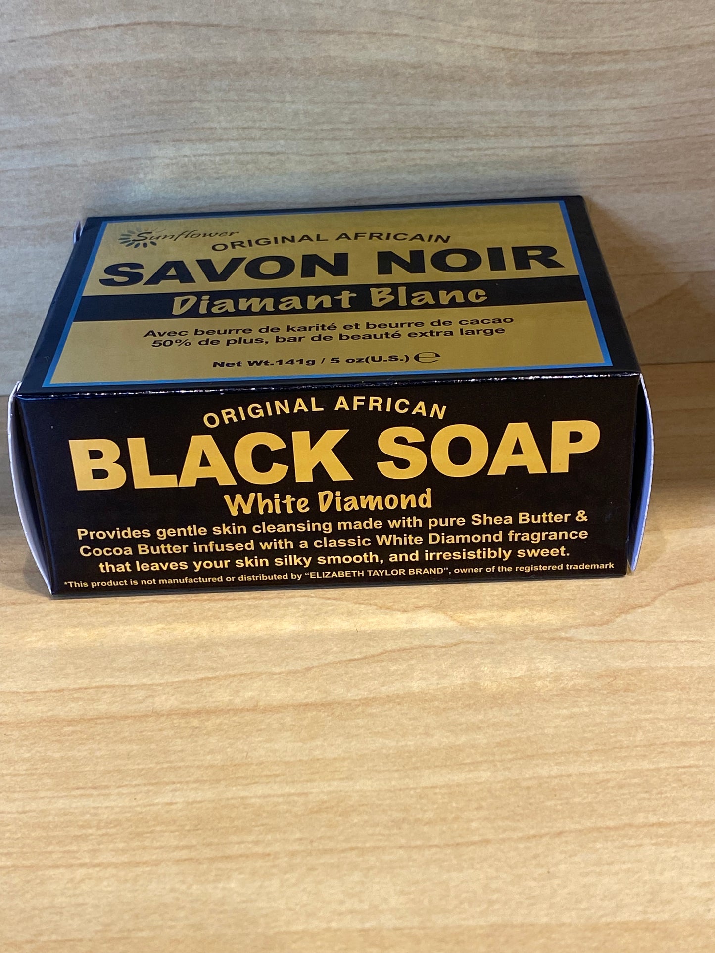 Sunflower Original African Black Soap White Diamond