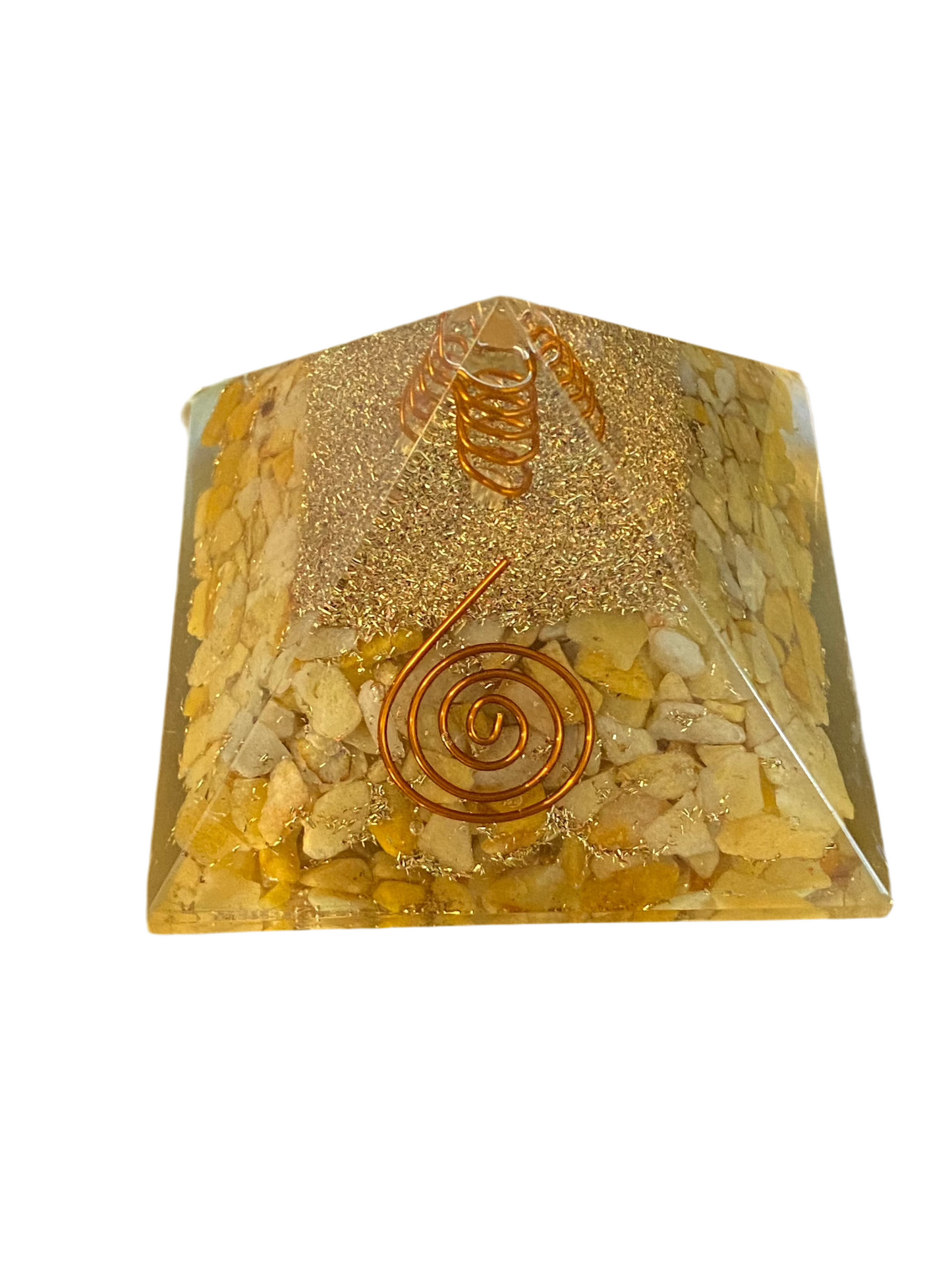 Orgonite Pyramid Yellow Aventurine 