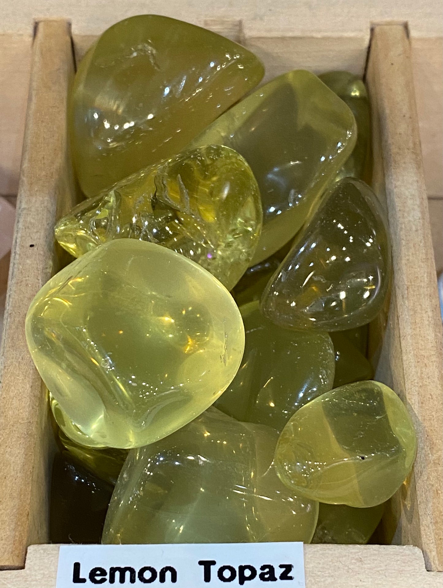 Lemon Topaz Polished Tumbled Stone