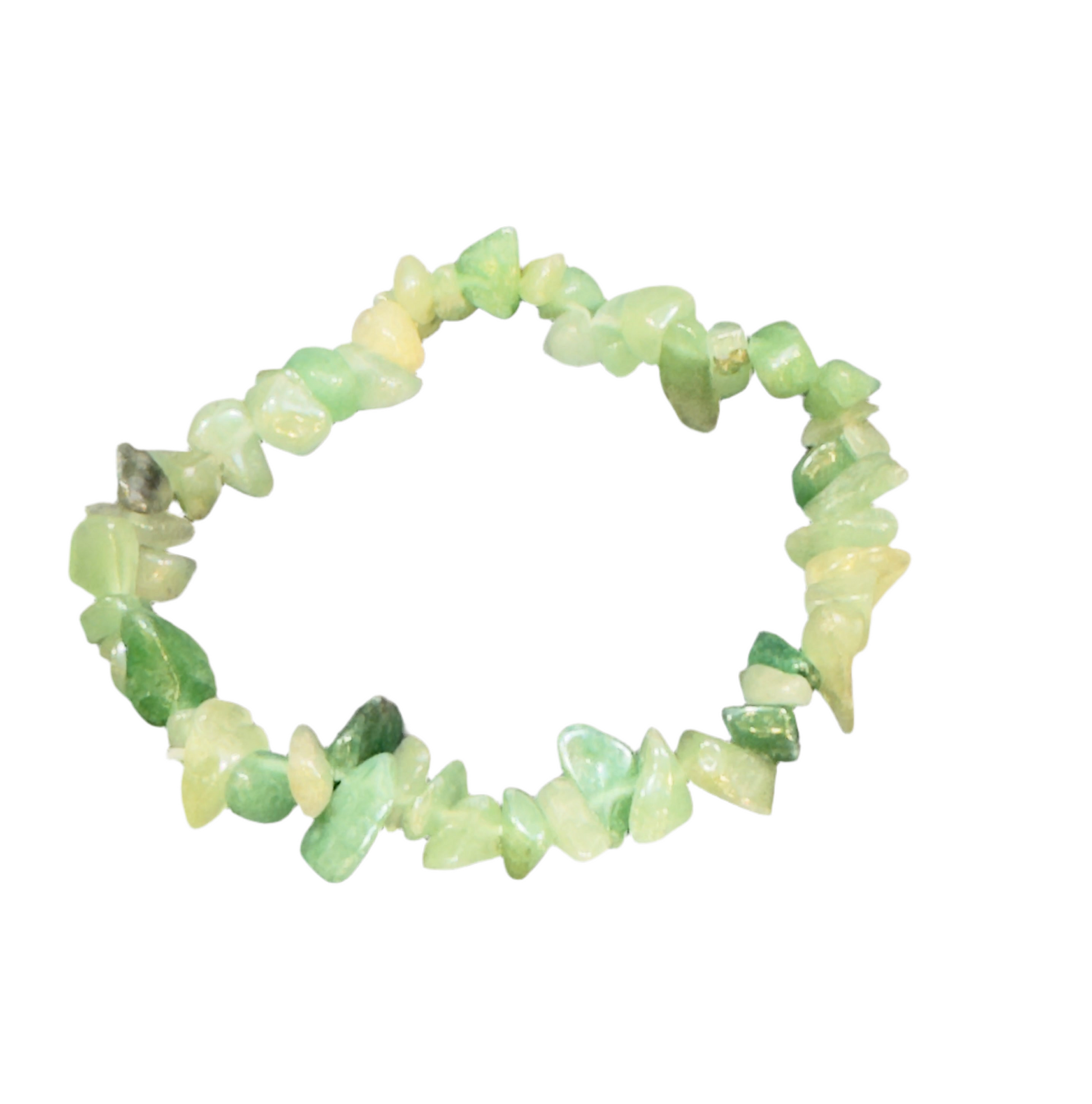 Green Aventurine Pebble Chips Bracelet