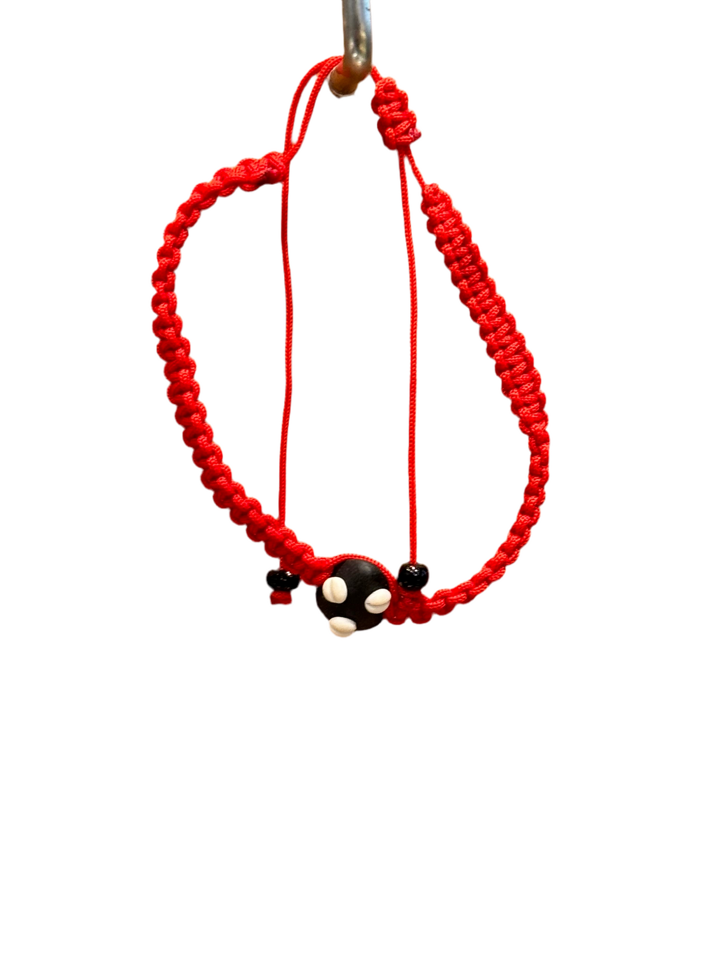 Orisha Yoruba Face Handmade Pull Tie Red String Braided Bracelet