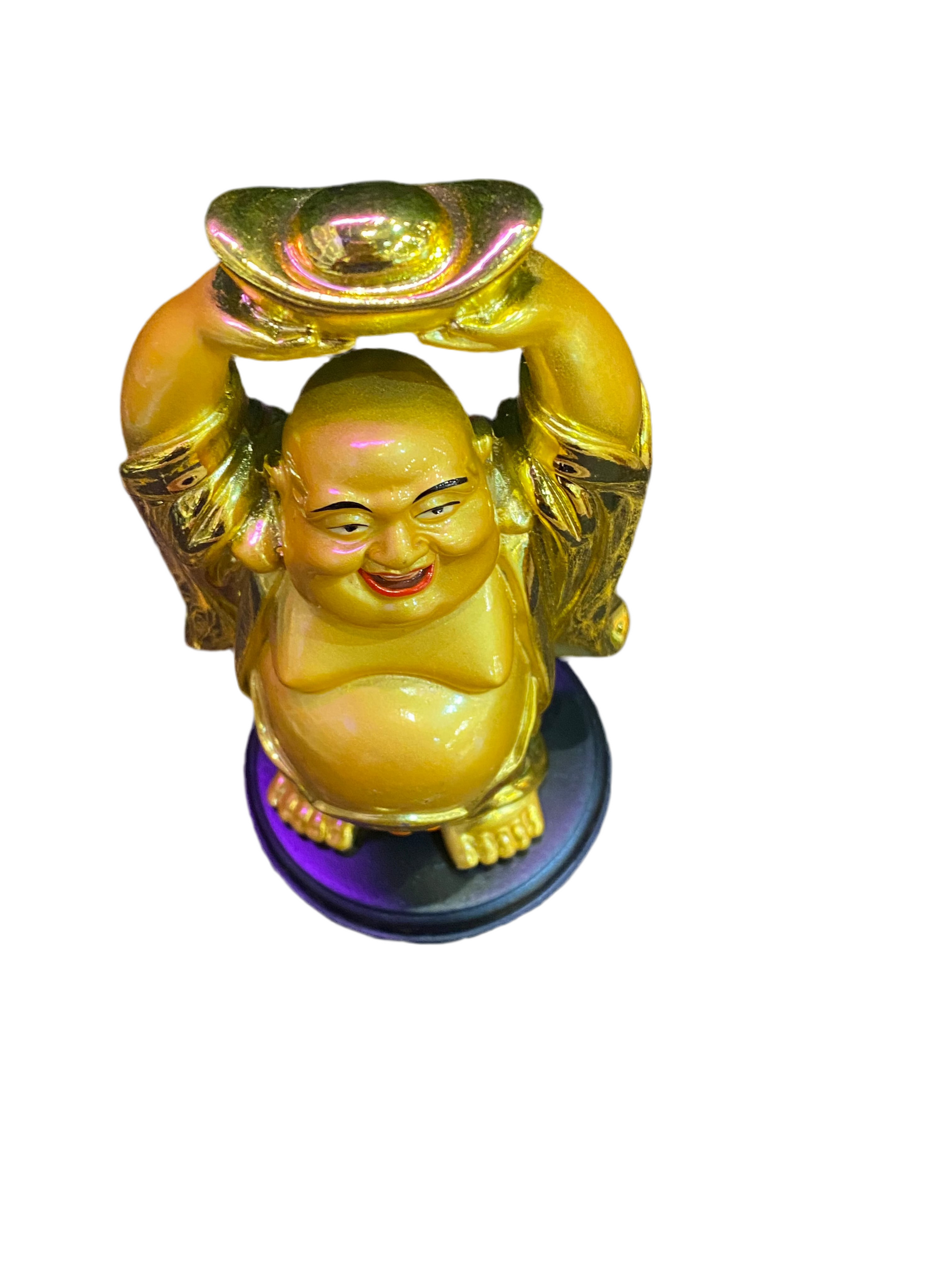 Colorful Feng Shui Gold Laughing Buddha 