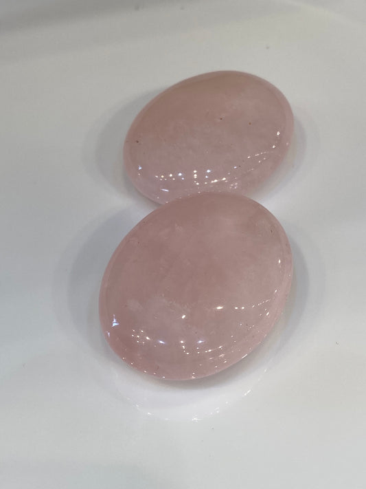 Rose Quartz Polished Palm Stone 1pc