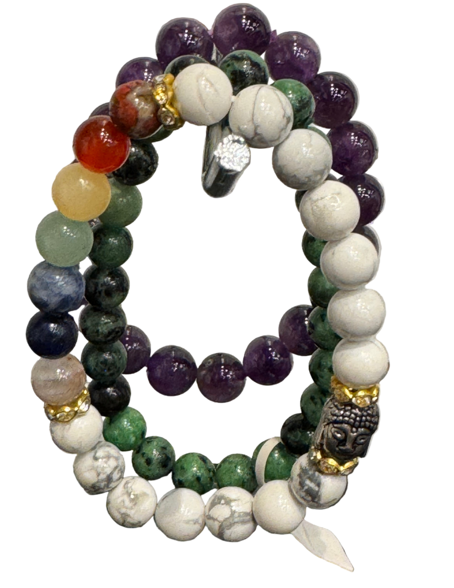 Stress Relief & Calming Energy Bracelet Stack