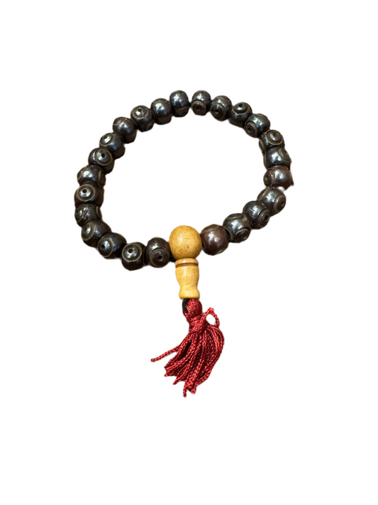 Rosewood Beaded Mala Bracelet