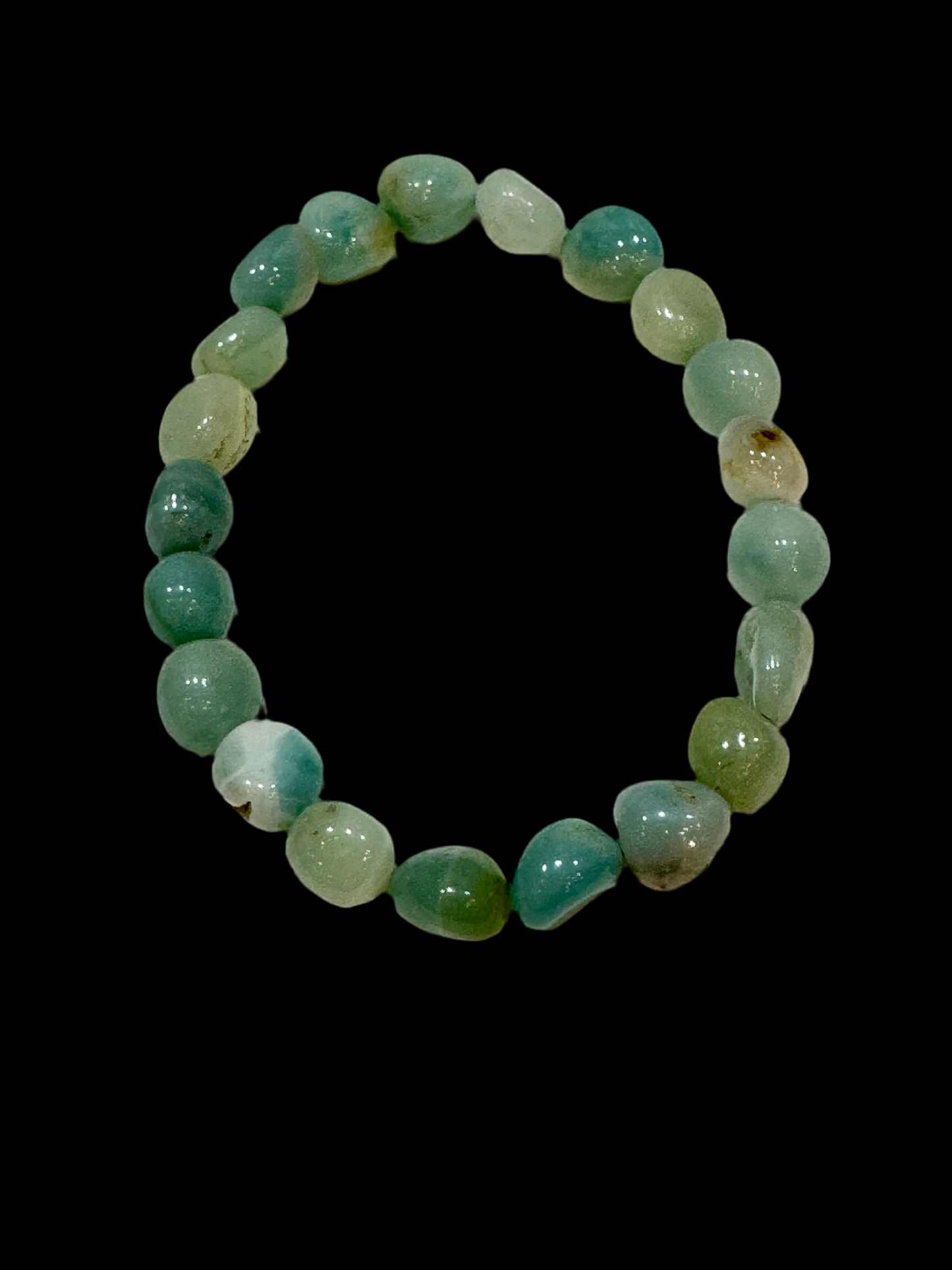 Amazonite Tumbled Polished Beaded Bracelet 6mm