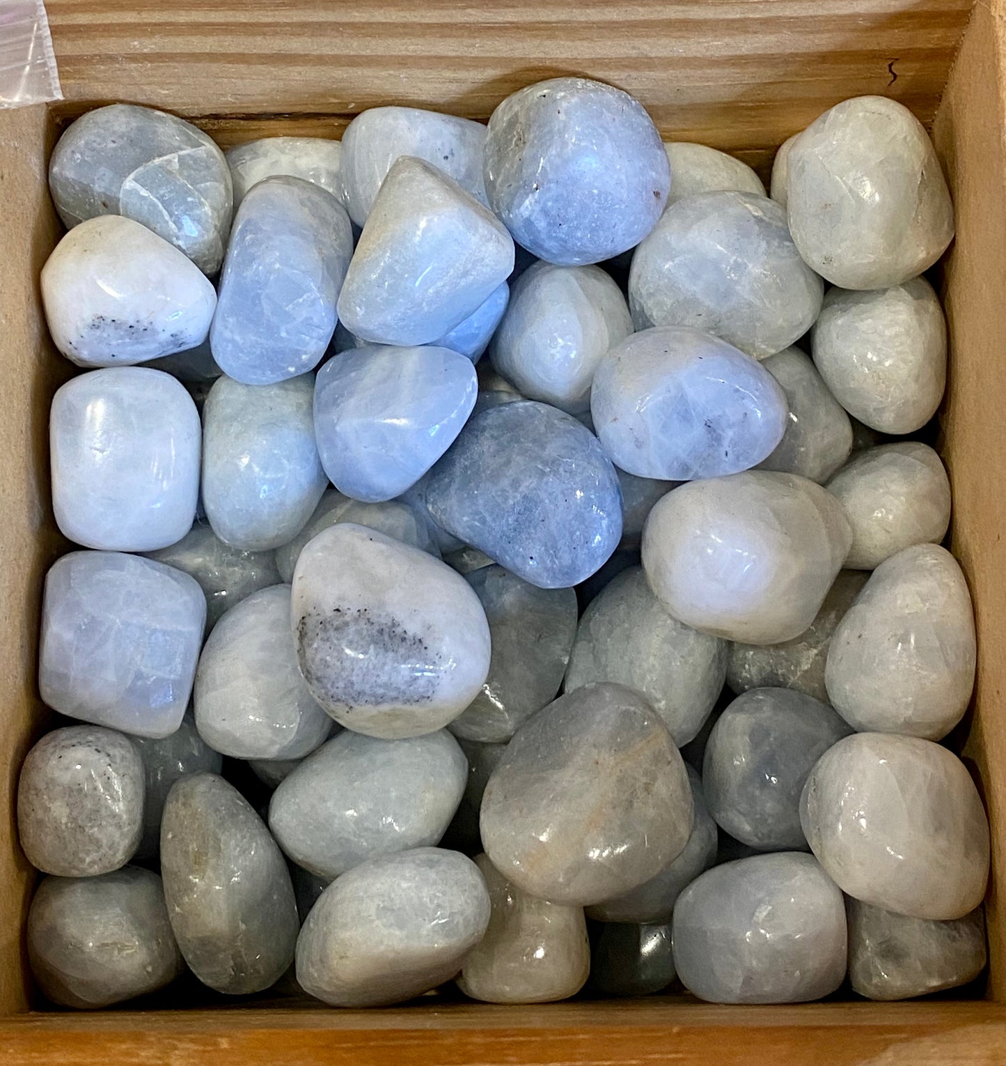 Blue Calcite Tumbled Stone 1pc