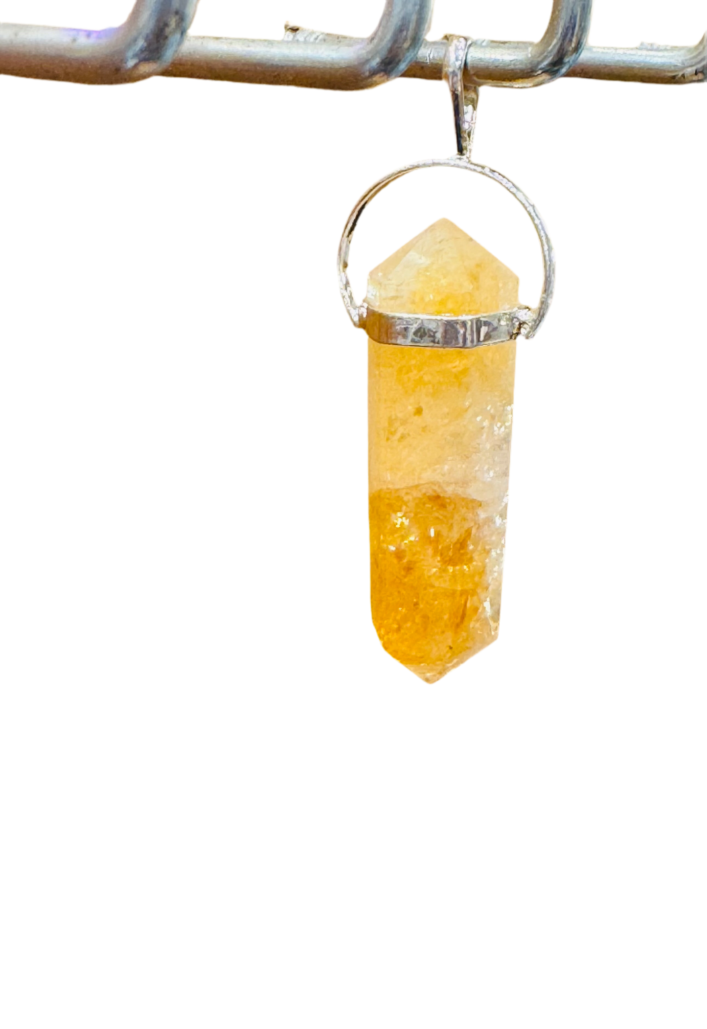 Citrine Double Terminated Power Pendant