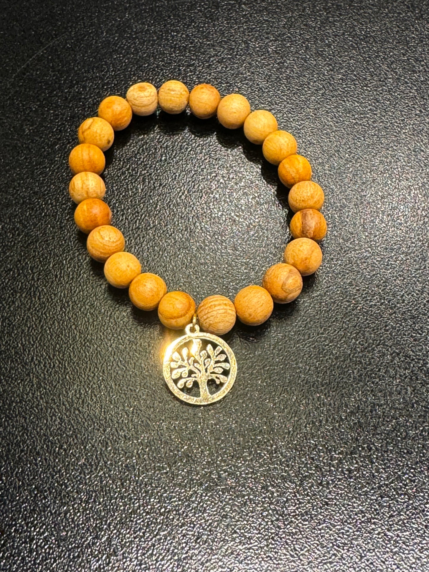 Tree of Life Palo Santo Beaded Bracelet 8mm