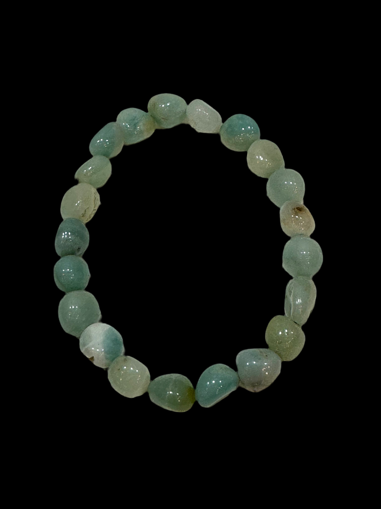 Amazonite Tumbled Polished Beaded Bracelet 6mm