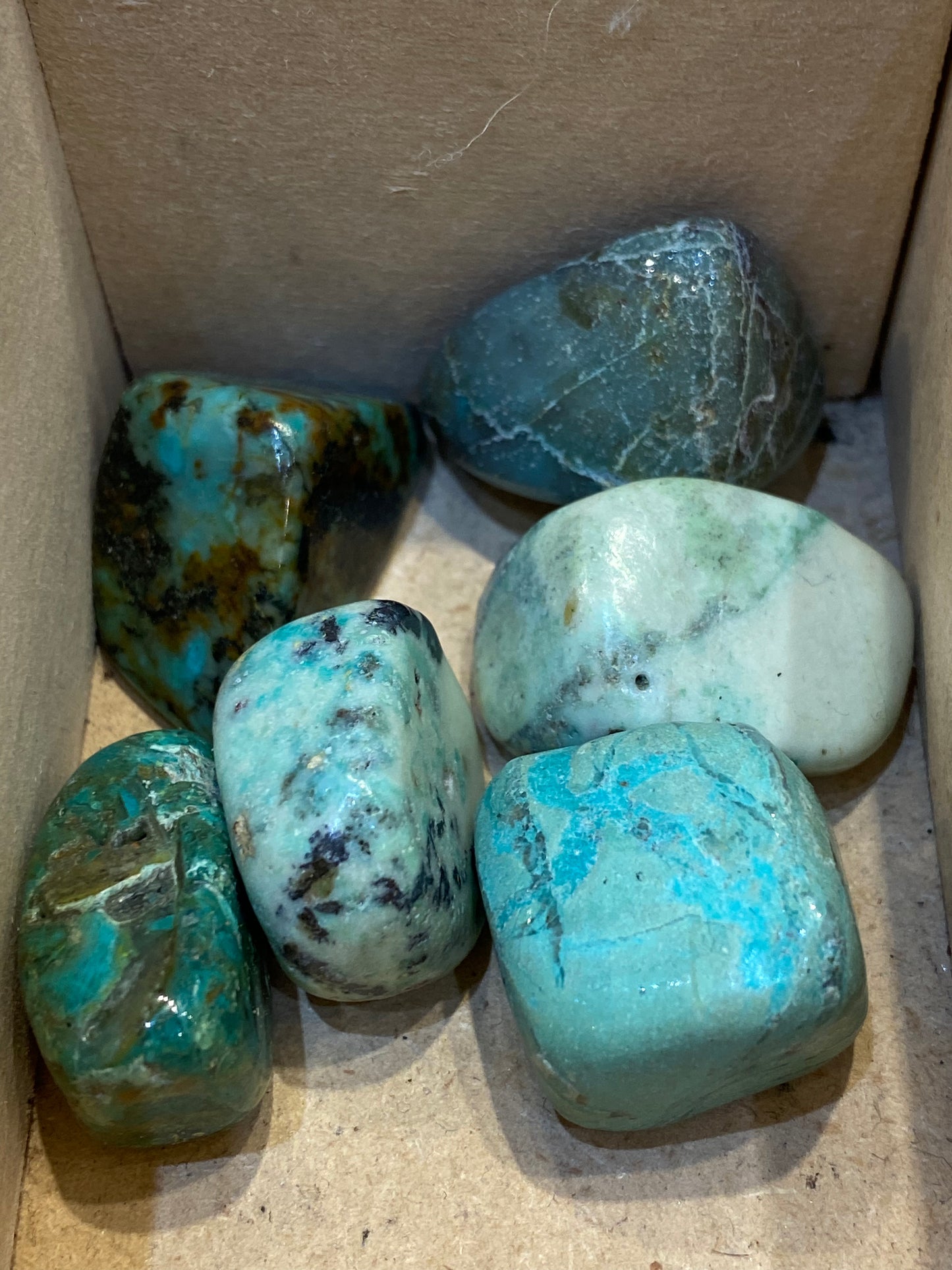 Chrysocolla Light Polished Tumbled Stone 1pc