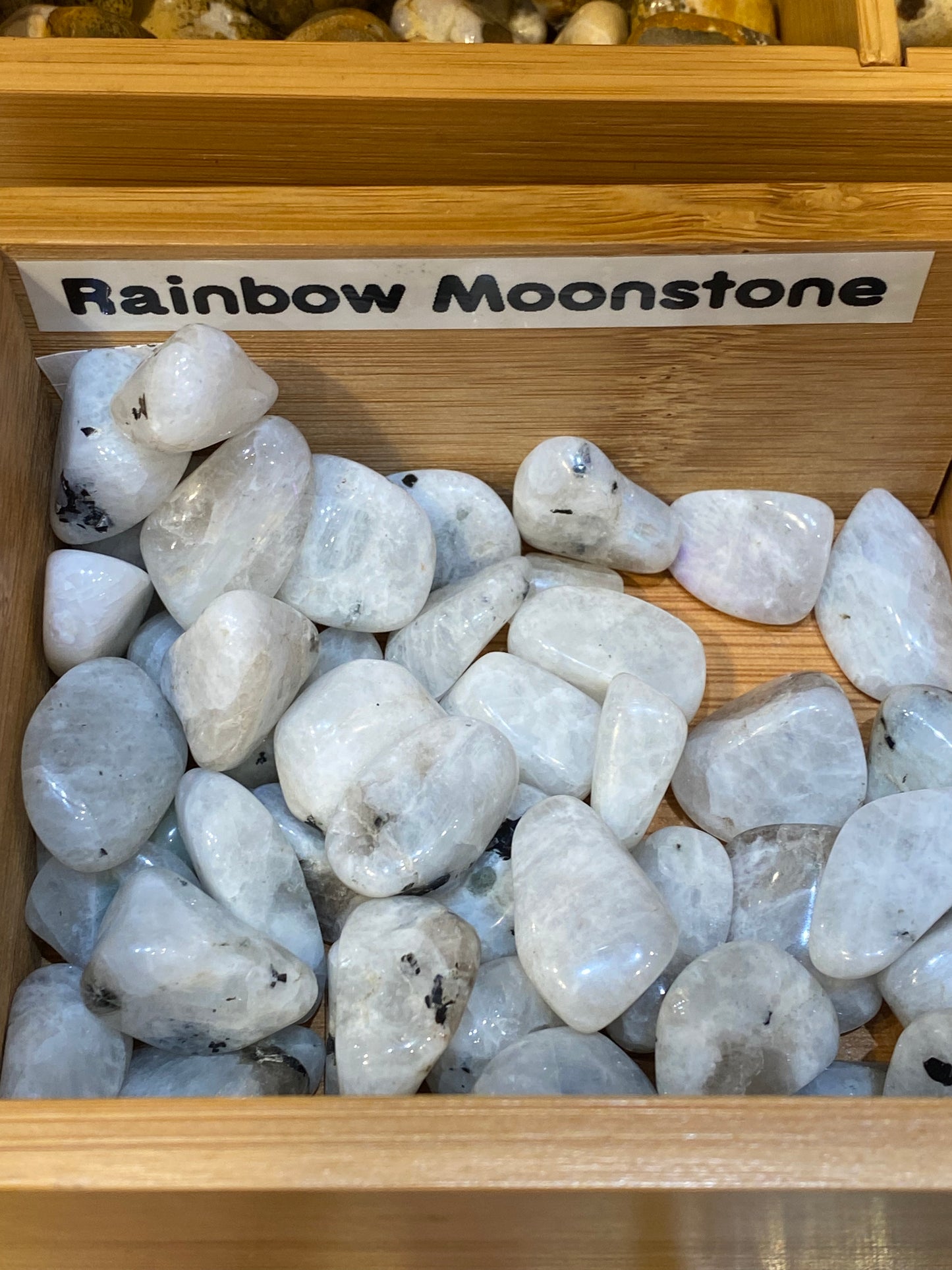 Rainbow Moonstone Tumbled Stones 1pc