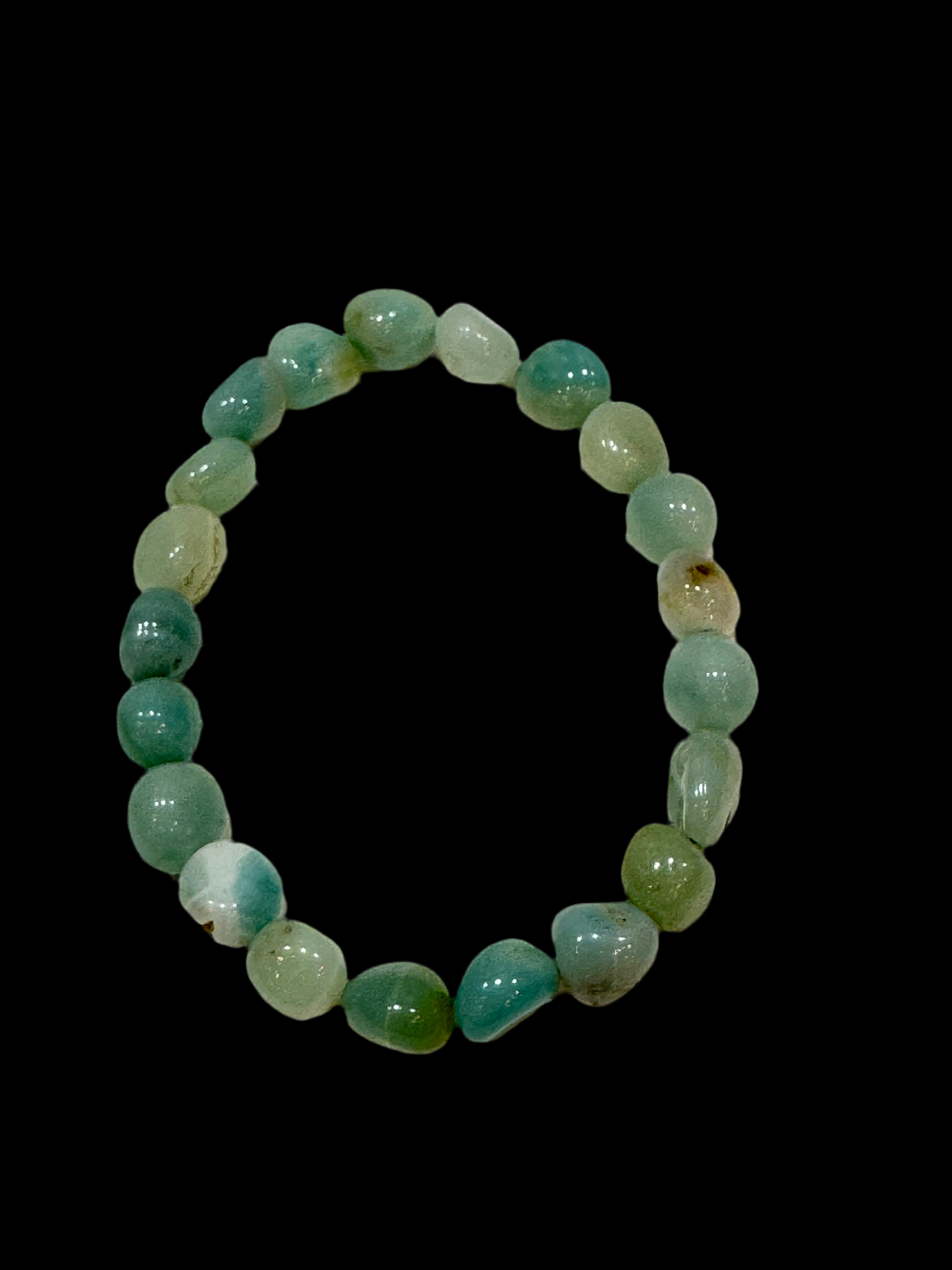 Amazonite Tumbled Polished Beaded Bracelet 6mm