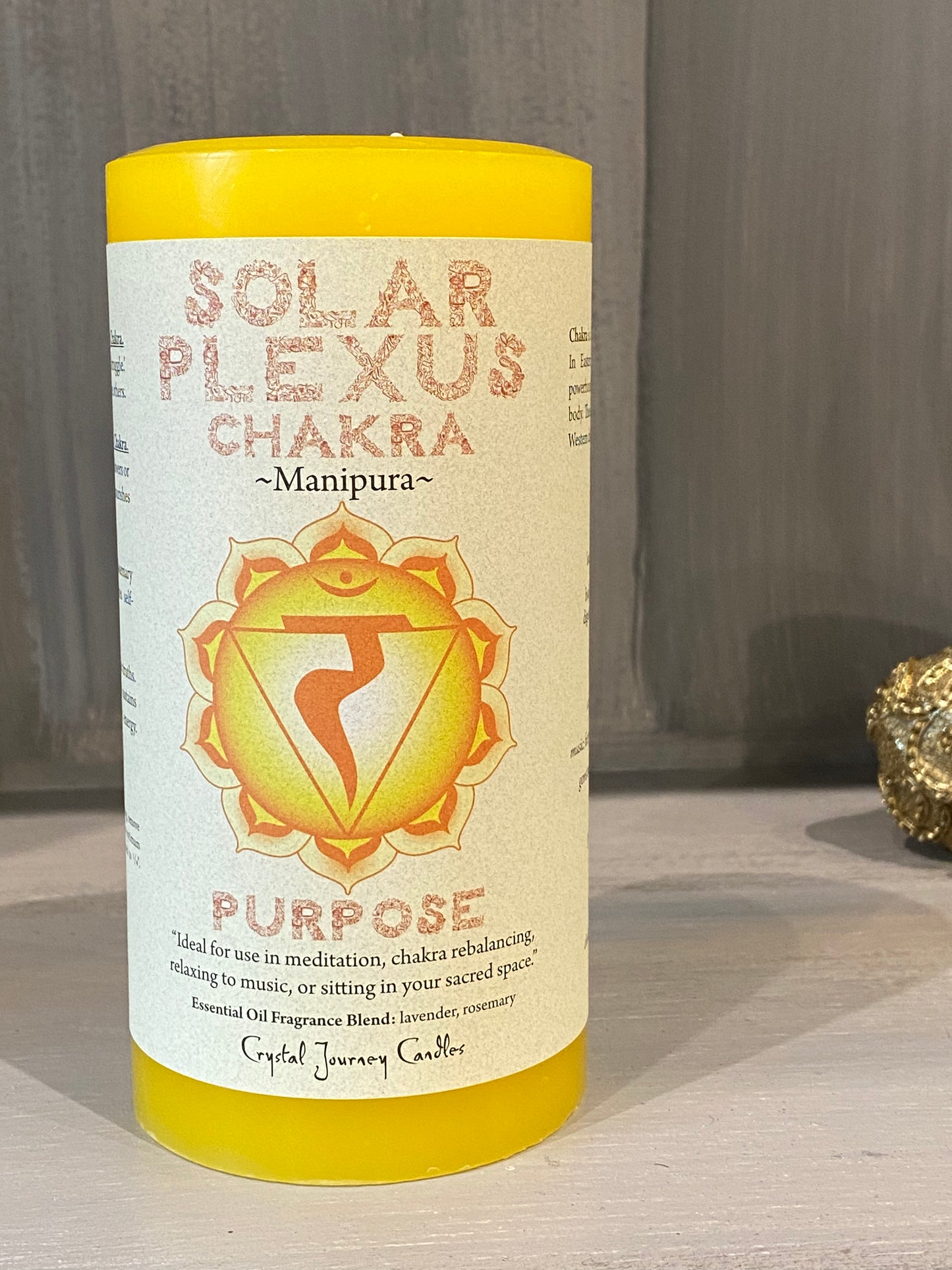 Crystal Journey Solar Plexus Candle