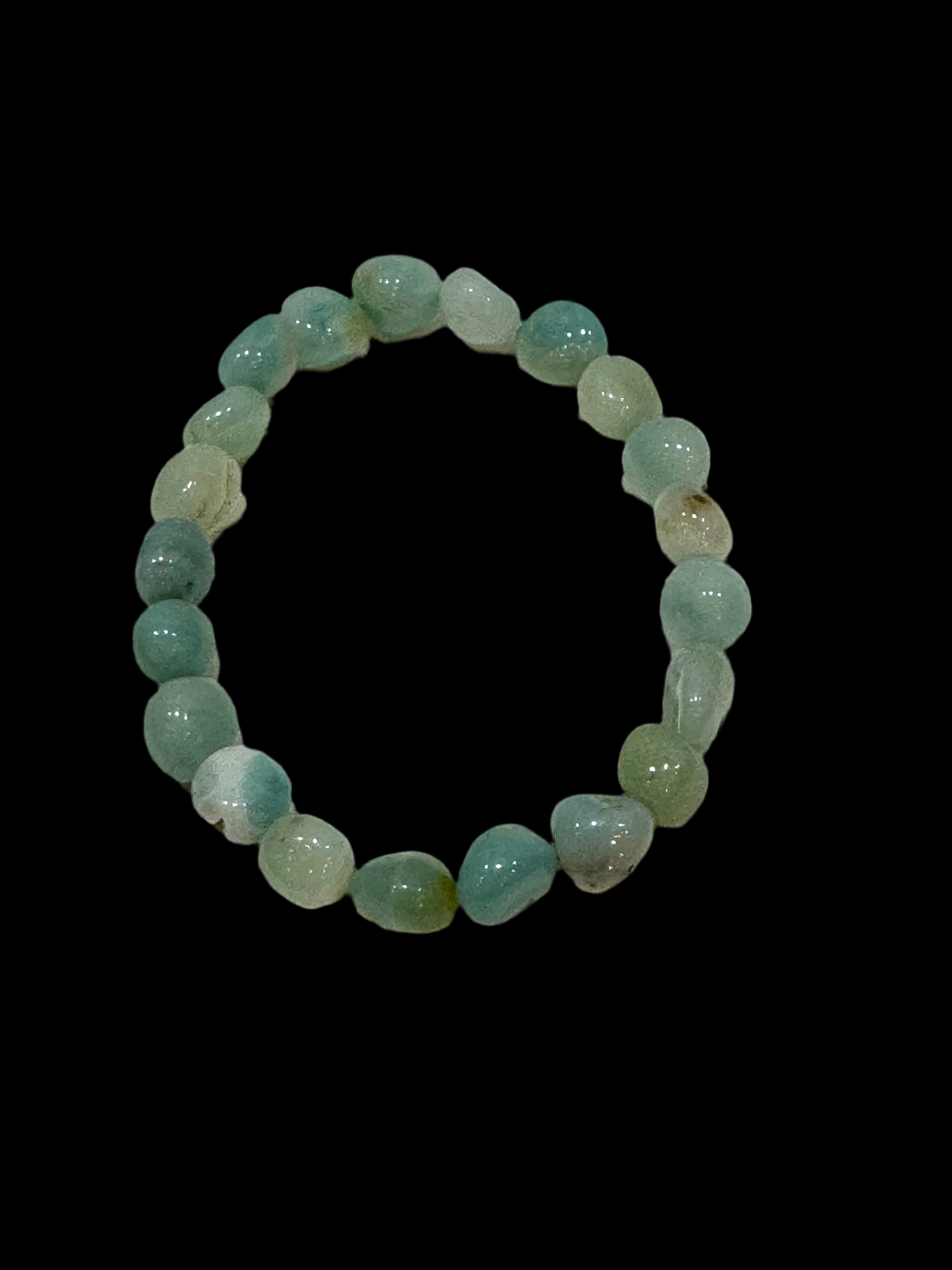 Amazonite Tumbled Polished Beaded Bracelet 6mm