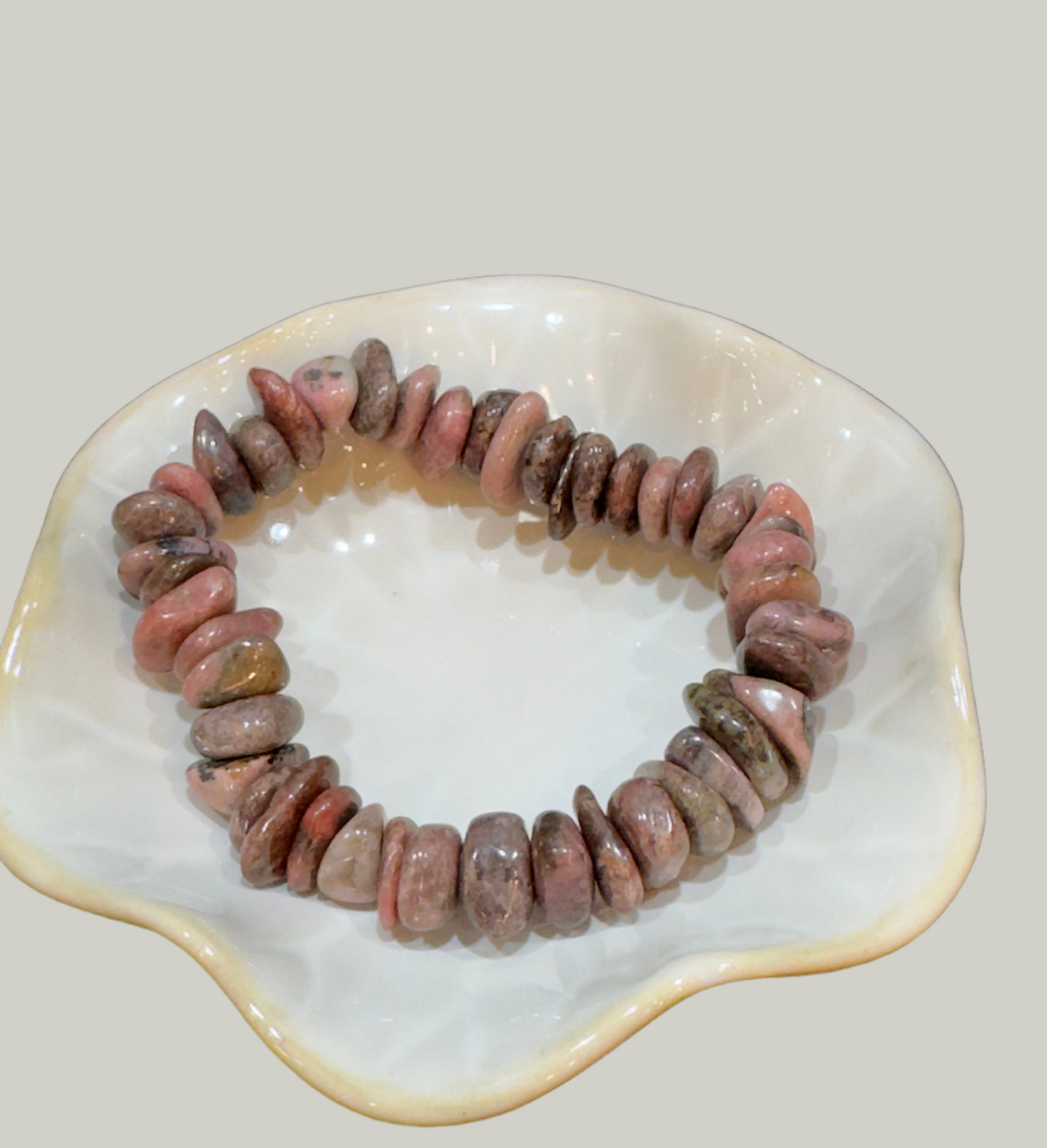 Rhodonite Tumbled Bracelet