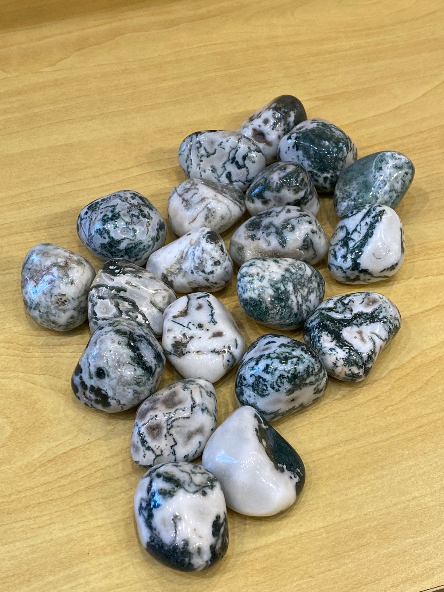 Tree Agate Large Tumbled Stone 1pc