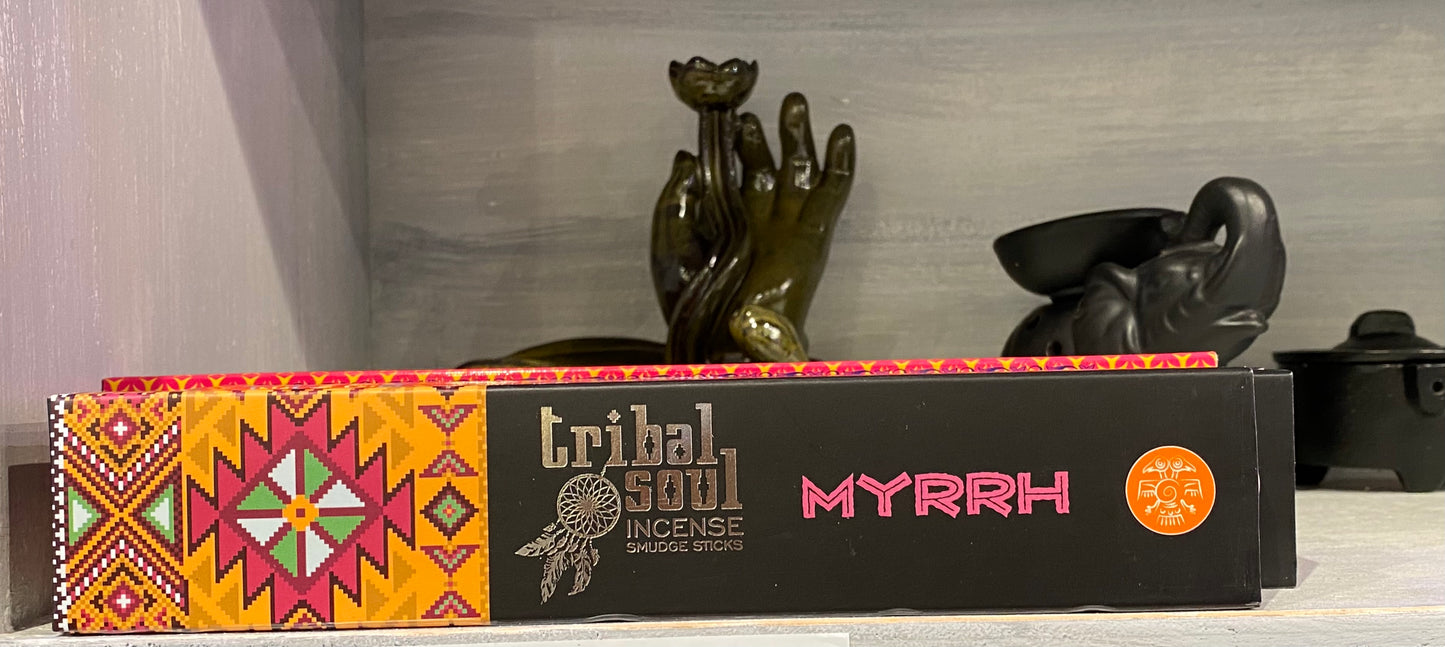 Tribal Soul Myrrh Incense Sticks - Premium Incense