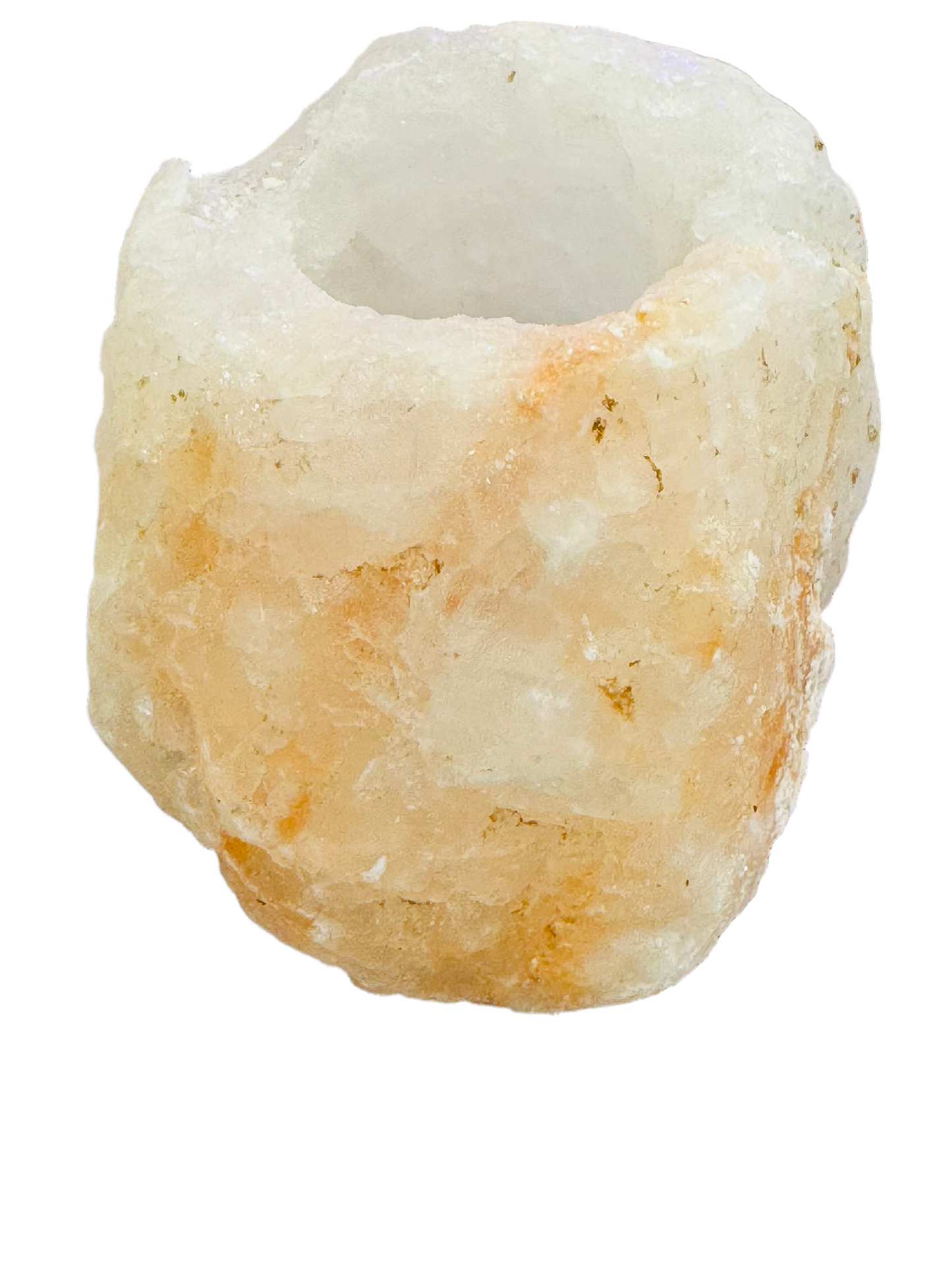 Himalayan Raw Salt Tea Light Candle Holder