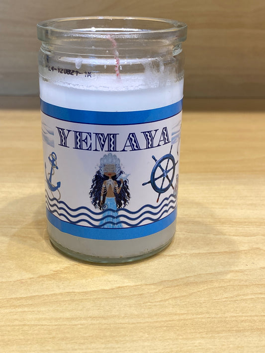 Yemaya Votive 3 Day White Candle