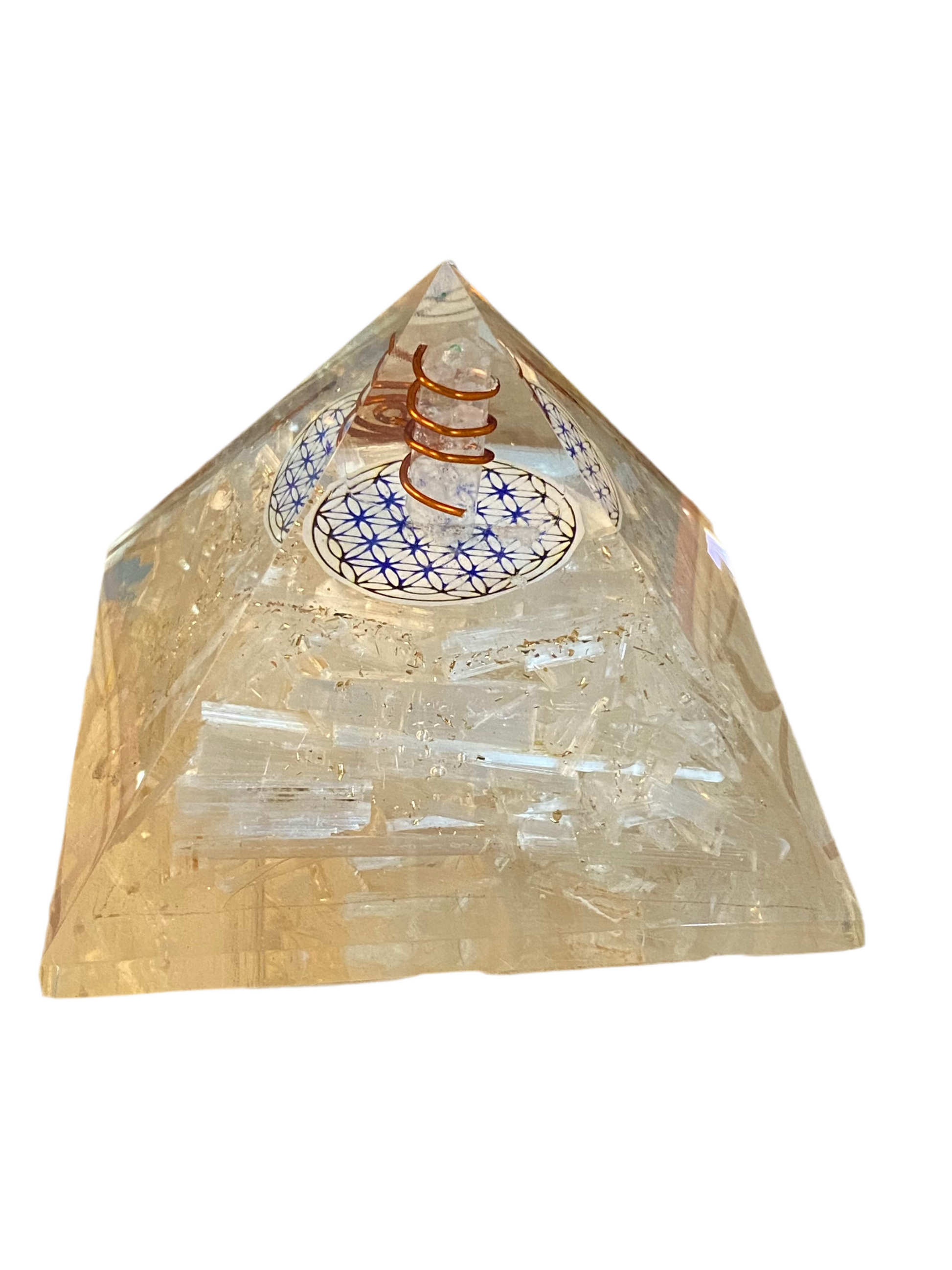 Orgonite Pyramid Large Selenite