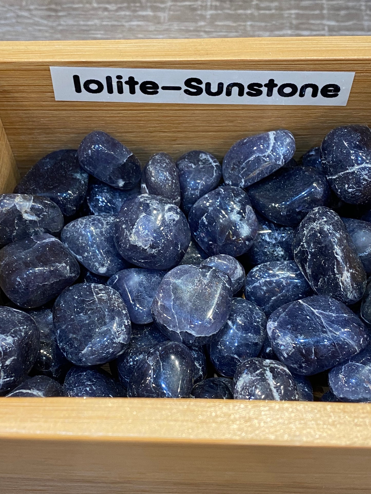 Iolite with Sunstone Tumbled Stone 1pc