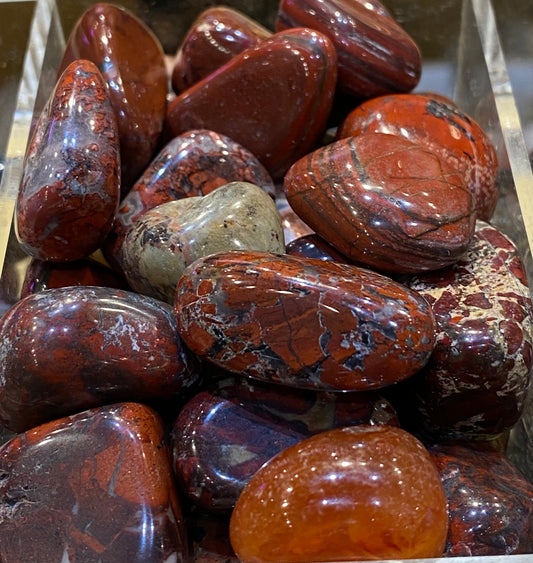 Brecciated Jasper Polished Tumbled Stone 1pc