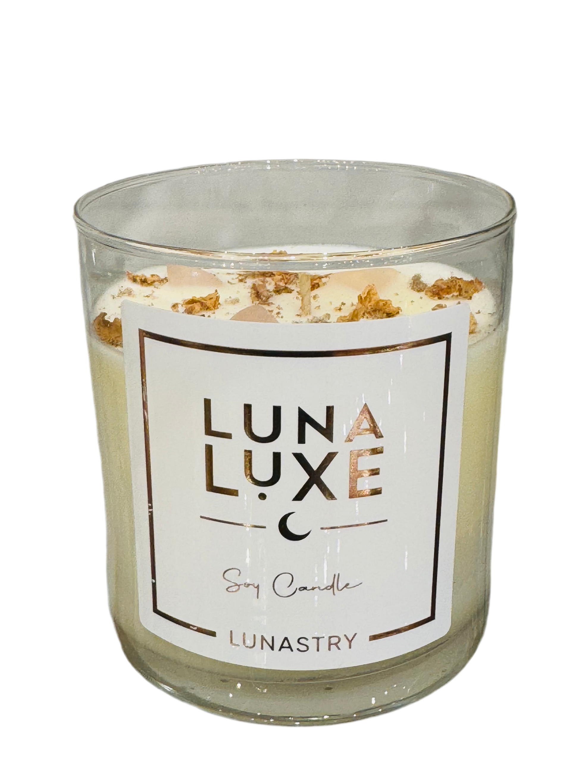 Rose Quartz Luna Luxe Candle