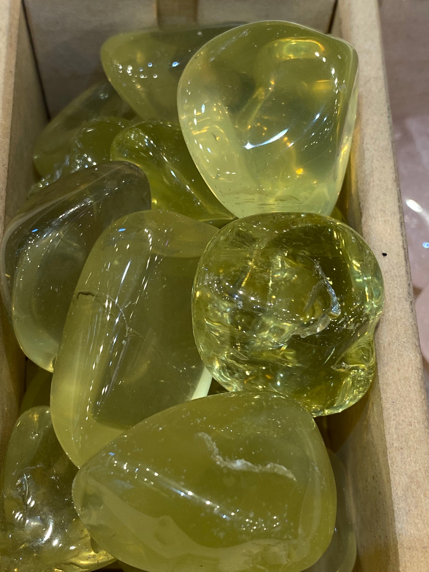 Lemon Topaz Polished Tumbled Stone